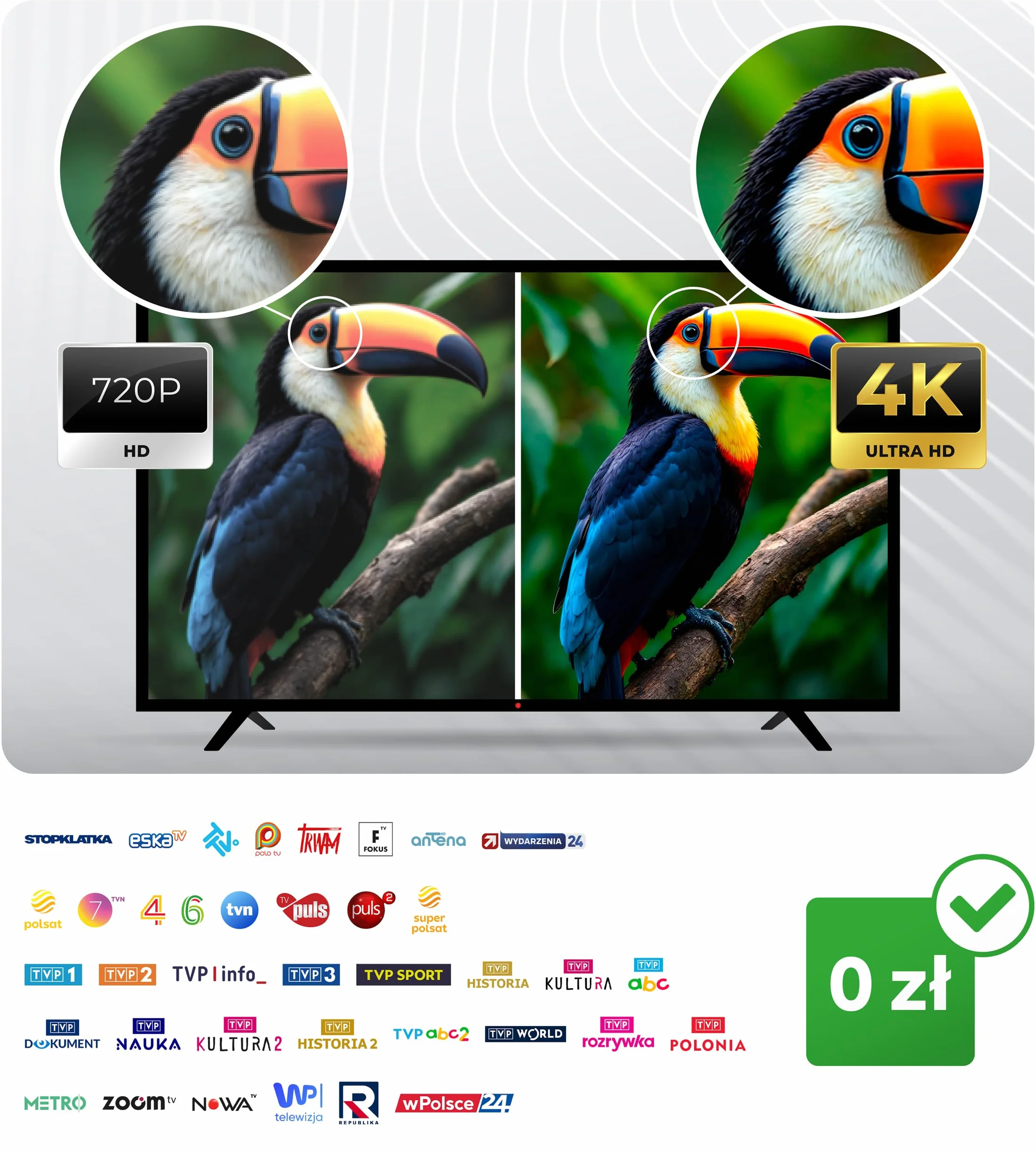 Berdsen Antena DVB-T2 Wewnętrzna 13-15 dB 80 km Outdoor Filtr LTE Full HD 4K
