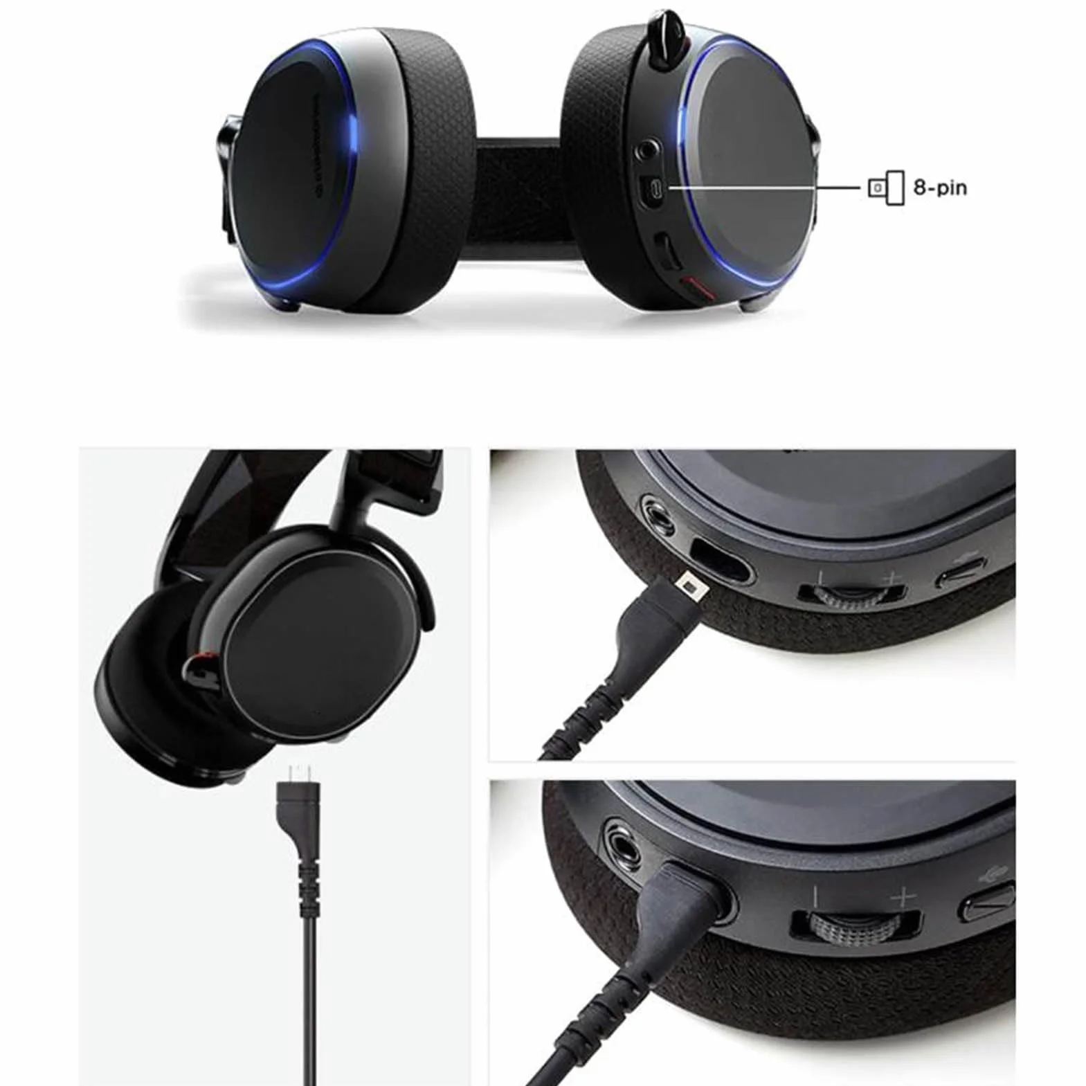 Zapasowy Kabel Audio do for Steelseries 3 5 7 Pro Prime, Zamienny Kabel do Gamingowego Zestawu Słuchawkowego