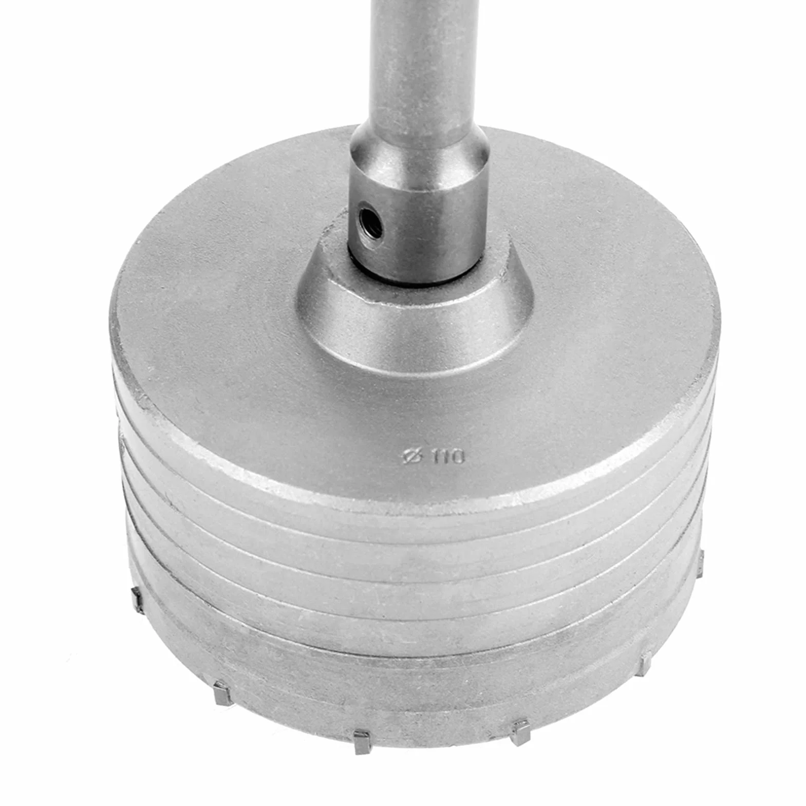 Wiertło koronowe, 10 szt. Nasadek do wiercenia z 6 wiertłami koronowymi 35 mm, 40 mm, 50 mm, 65 mm, 82 mm, 110 mm, otwornica, wiertło z 2 śrubami blokującymi i 2 wiertłami prowadzącymi