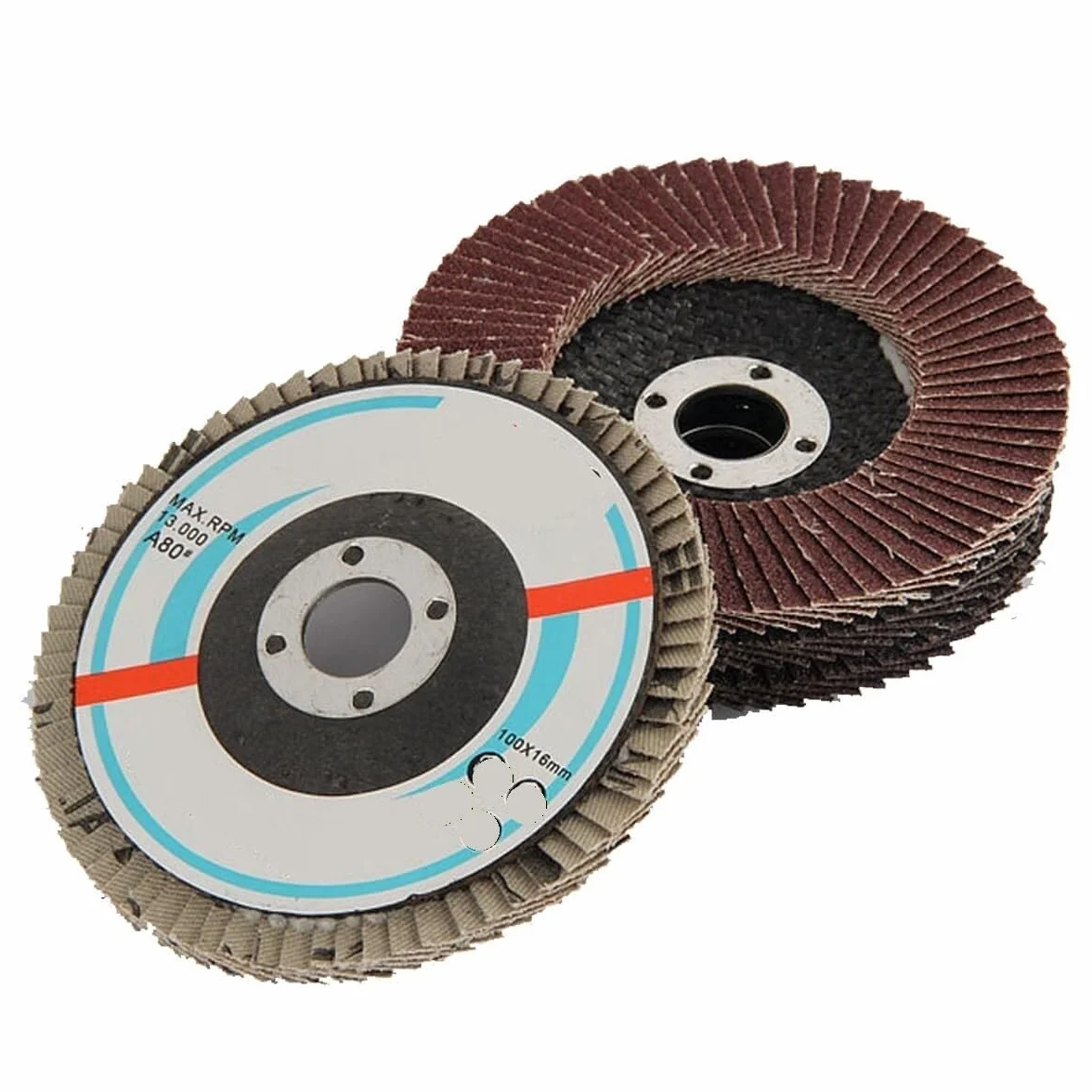 Zestaw tarcz listkowych 4" - 10 szt. Ściernica ścierna z brązowego korundu z ziarnem 60/80/120/180/240/320 do metalu,(320grit)