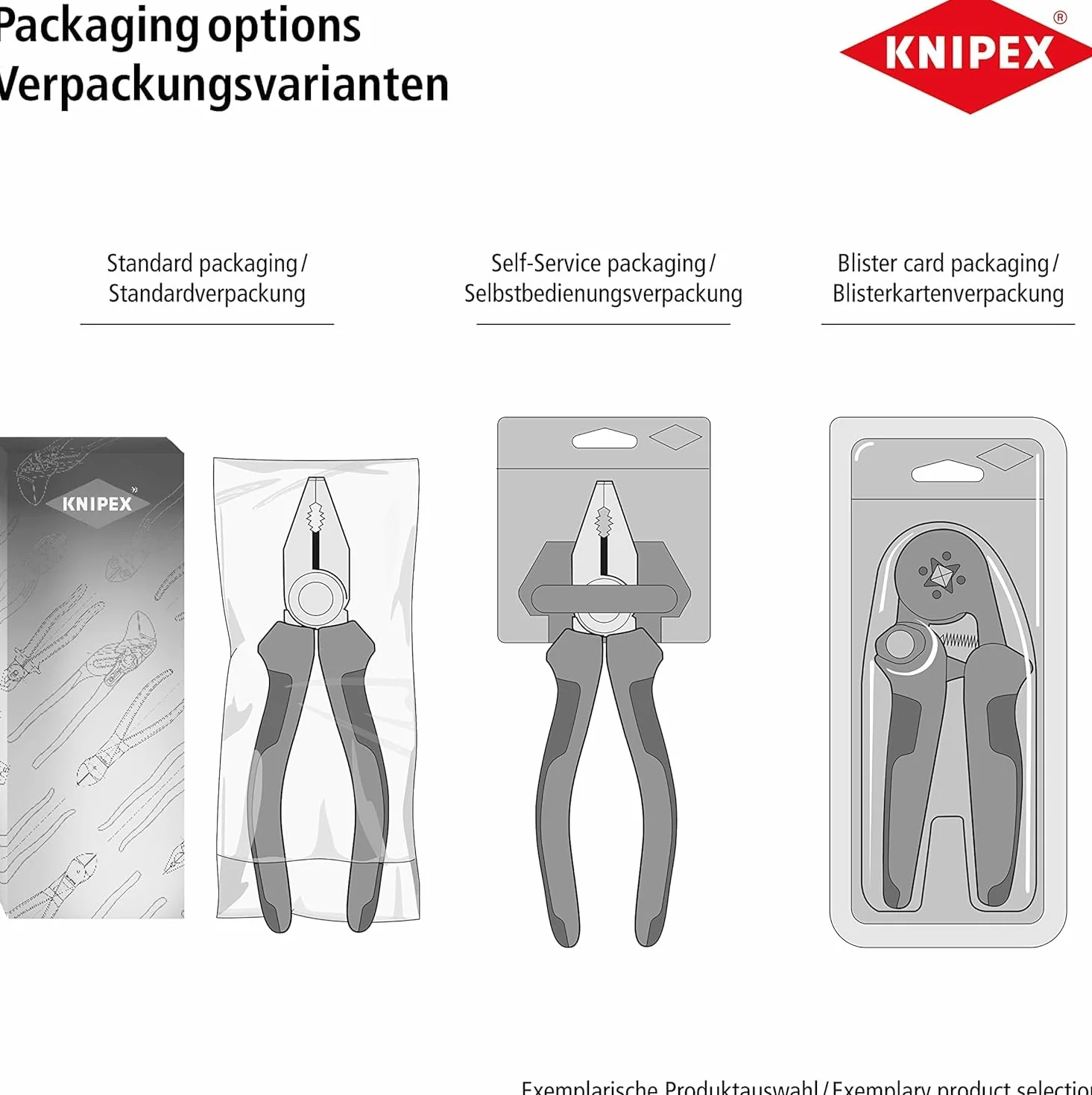 KNIPEX Szczypce do pierścieni osadczych sprężynujących do montażu pierścieni wewnętrznych w otworach z tworzywa, 44 21 J21
