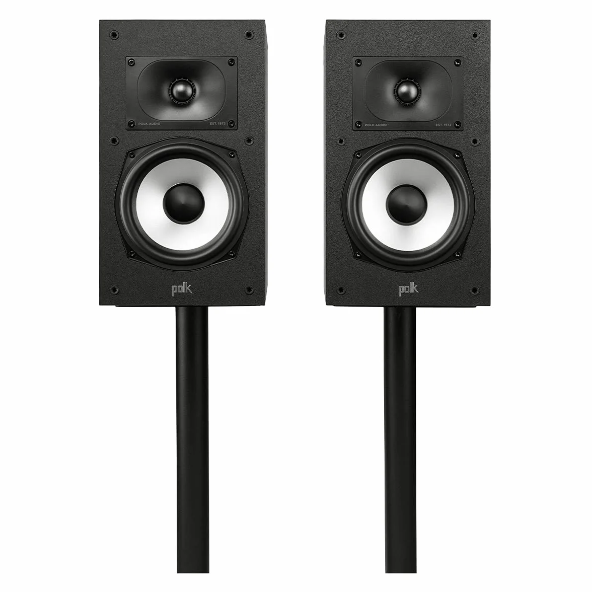 POLK AUDIO MXT20BK MXT20BKor XT20 Boekenplank Luidsprekers met Hoge Resolutie, Boekenplank Speakers met Hi-Res Gecertificeerde Prestaties, Dolby Atmos-gecertificeerd en DTS:X-compatibel MXT20BK- Zwart
