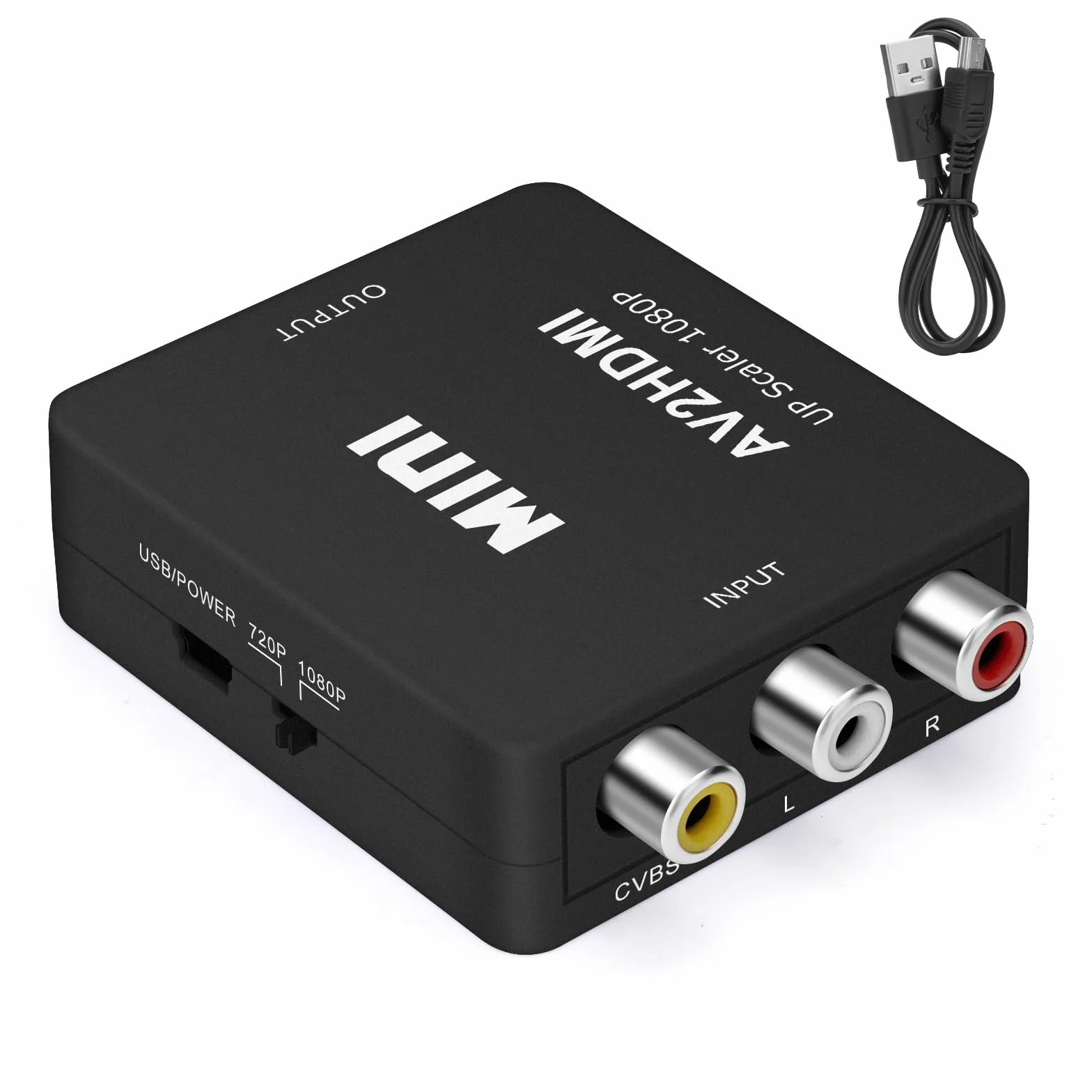 Adapter RCA na HDMI 1080P AV Composite Converter PAL/NTSC do TV Xbox PS3
