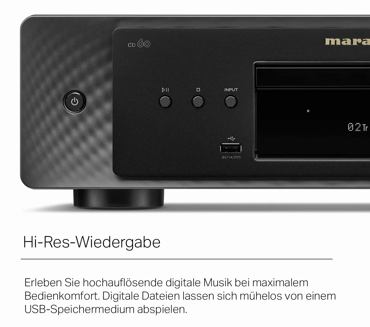 Marantz CD60 Odtwarzacz CD Czarny 8 Formatów