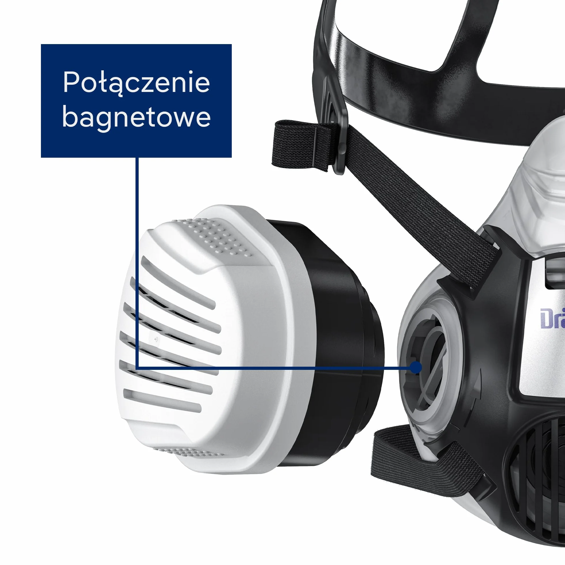 Filtry bagnetowe Dräger X-plore A1B1E1K1 Hg P3 RD | 14 wymiennych wkładów filtracyjnych odpowiednich do masek oddechowych X-plore 3300, 5500 | ochrona przed toksycznymi oparami