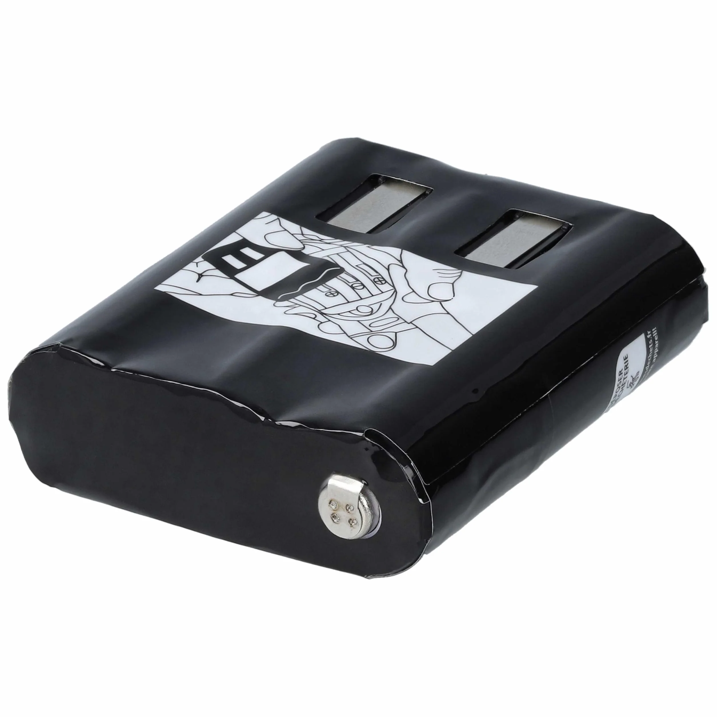 vhbw Zestaw 5 baterii zamiennik Motorola NNTN4385 PMNN4477 NNTN4384 PMNN4477A PMNN4477AR do radia 1500mAh 3,6V NiMH