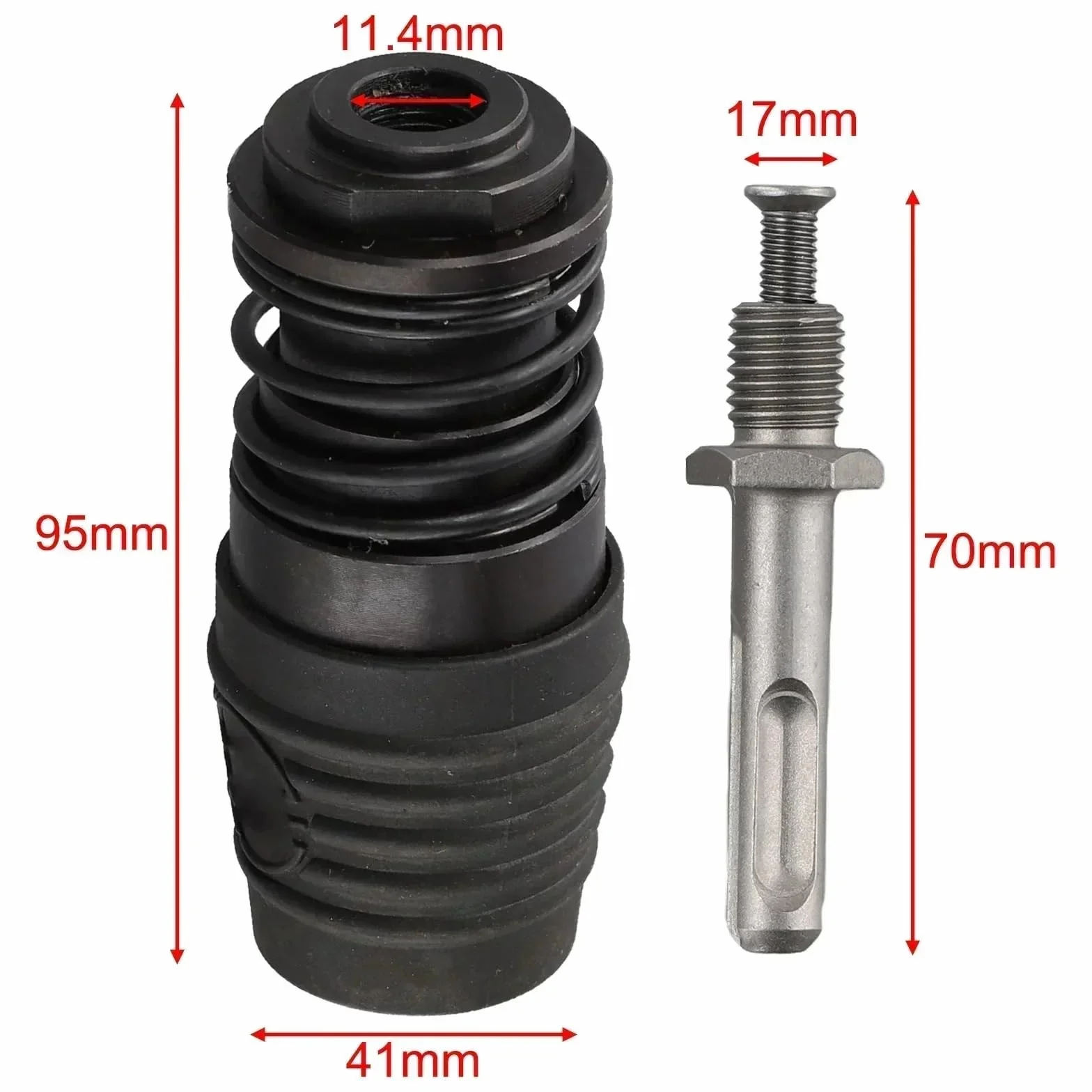 1pc SDS Plus To SDS Max Adapter For Hammer Drill For SDS-Plus Socket Chisel Hammer Drill Chuck Adapter Converter Power Tools