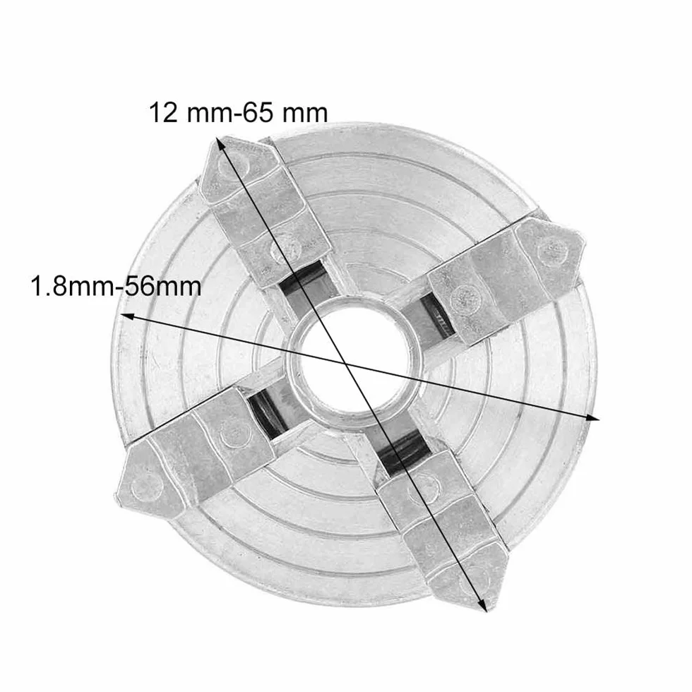 Mini tokarka ze stopu cynku Vobor cztery szczęki uchwyt wiertarski - M12 * 1 uchwyt wiertarski ręczna wiertarka elektryczna pręt łączący narzędzie do mini tokarki
