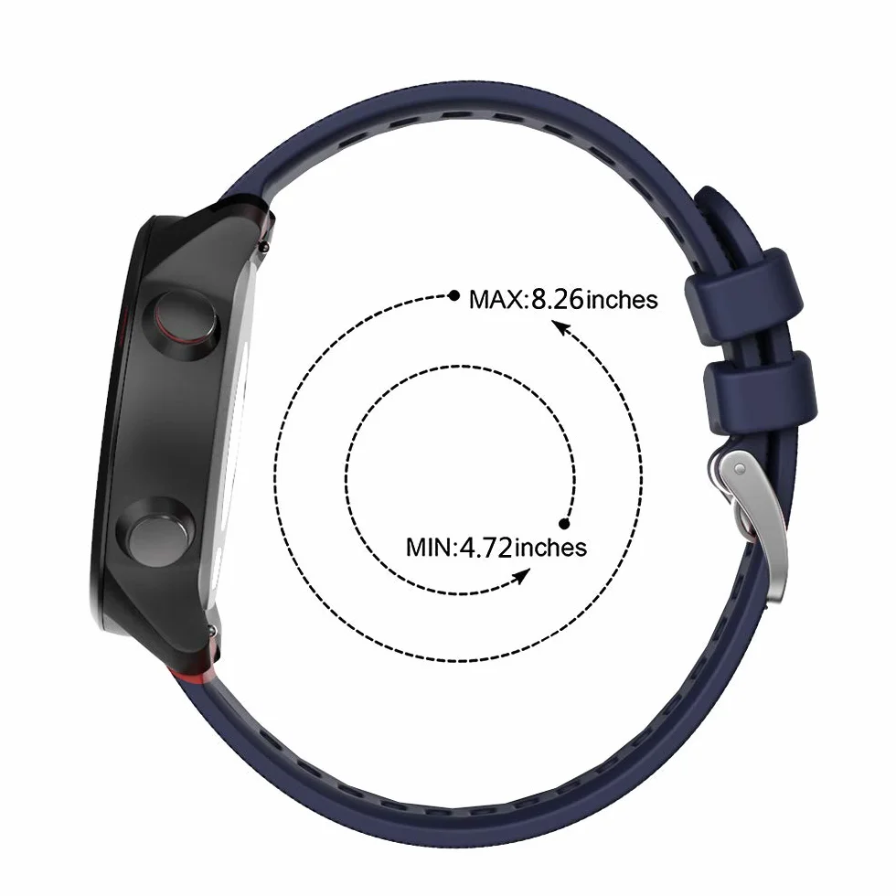 Pasek do Garmin Forerunner 245/645 Music Silikonowy 20mm