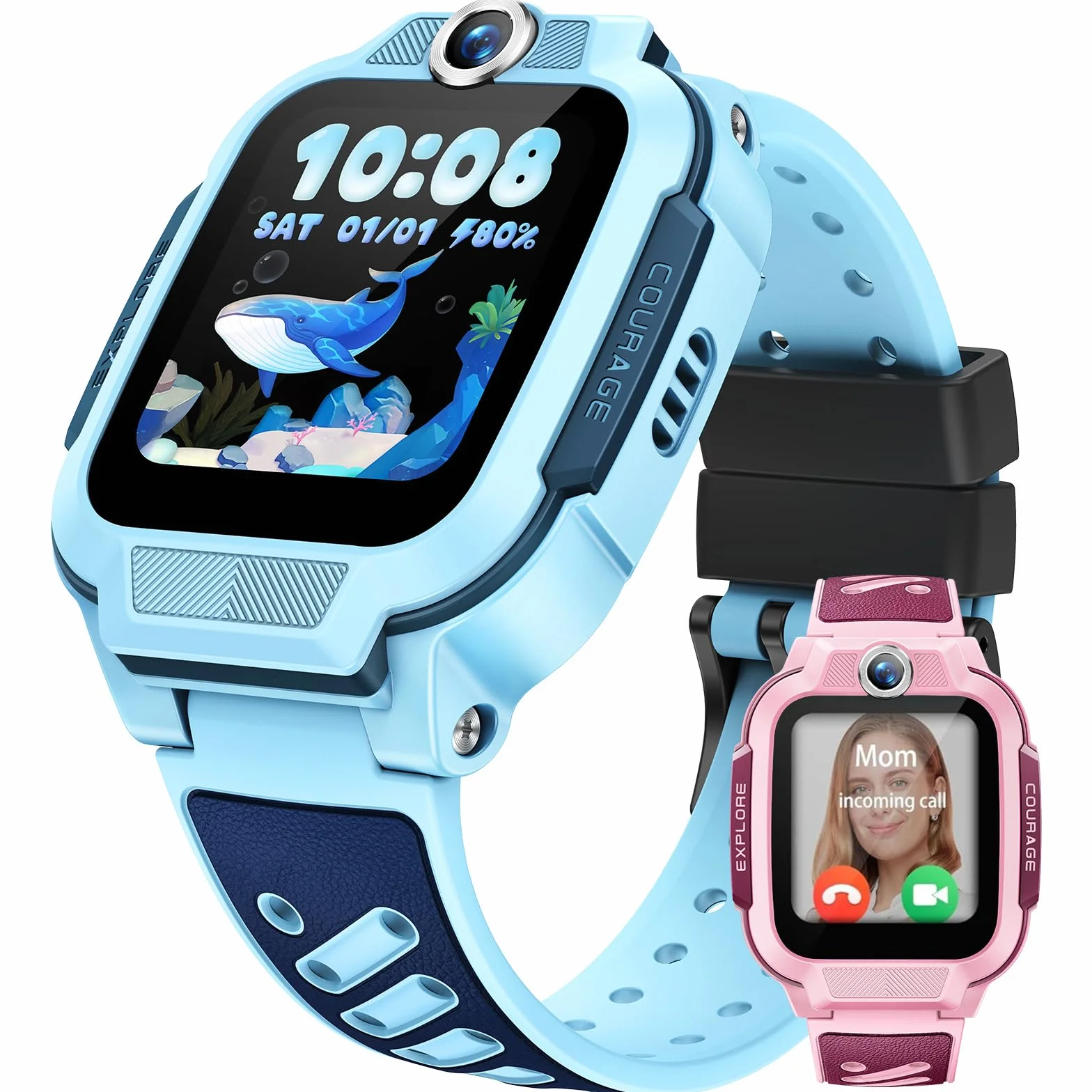 imoo Z3 Smartwatch dla Dzieci 4G GPS Wodoodporny 20m Pamięć 8GB Niebieski