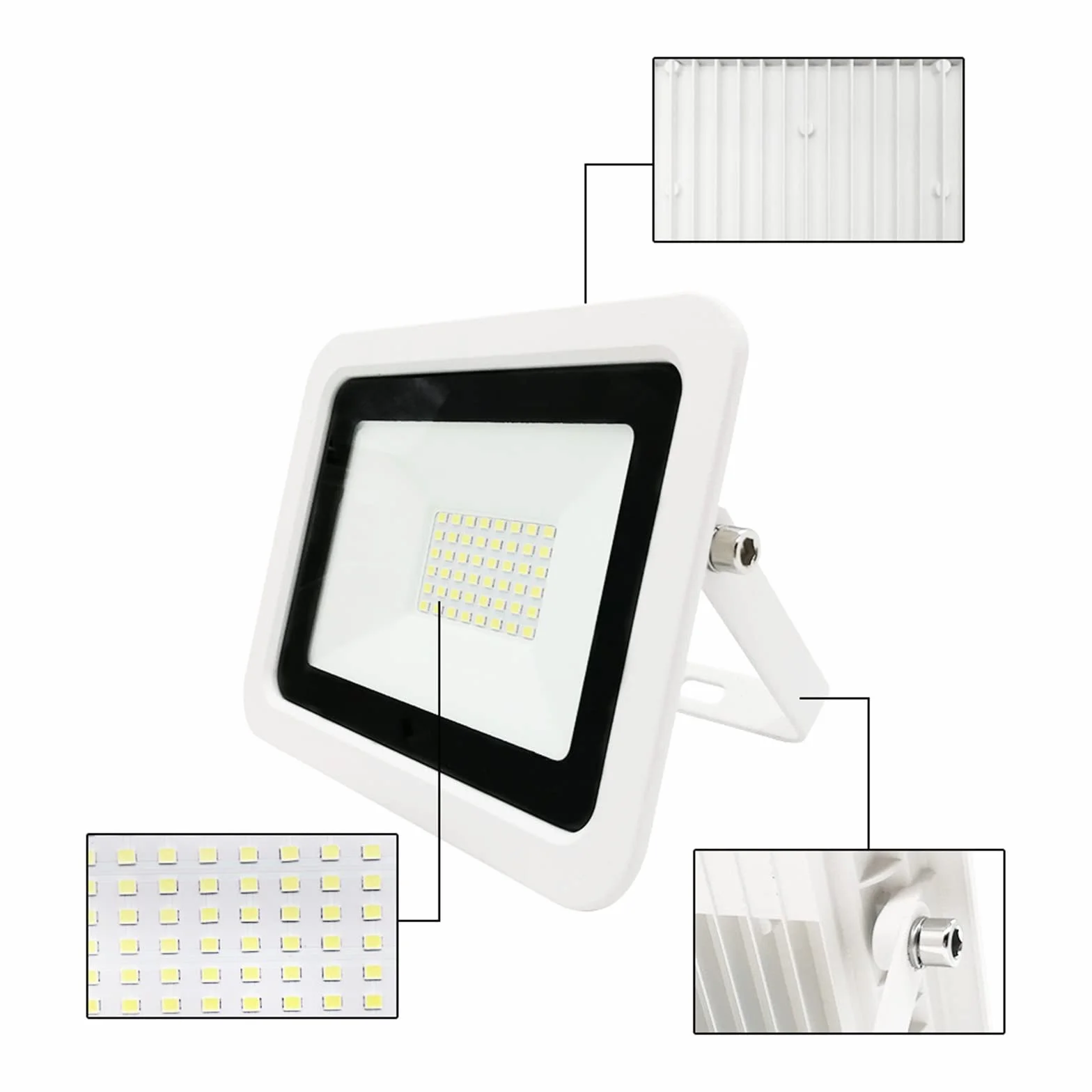 Światła bezpieczeństwa Zewnętrzne 2 szt. Reflektory LED 10 W 20 W 30 W 50 W 100 W Reflektory LED ŚWIATŁO POWIERZCHNI IP68 Wodoodporne oświetlenie zewnętrzne Kinkiet do ogrodu, podwórka, garażu, drzw
