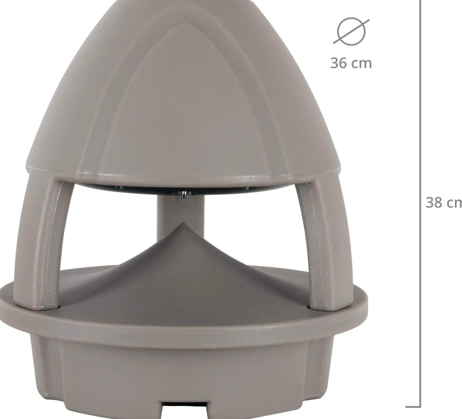 McGrey WPL-660GY Głośnik zewnętrzny 360° Bluetooth IP56 Wodoodporny Szary