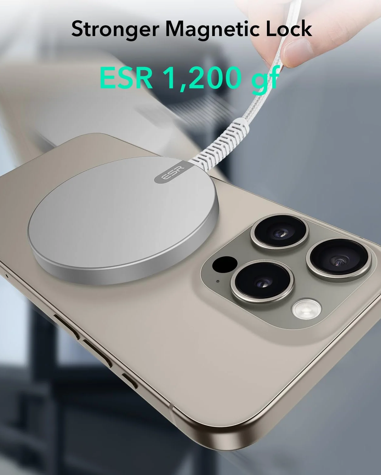 ESR bezprzewodowa ładowarka Magsafe 15 W do iPhone 17/17e/16/15/14/13/12, AirPods 4/3/2 Pro, Google Pixel 10, Galaxy S25/S26