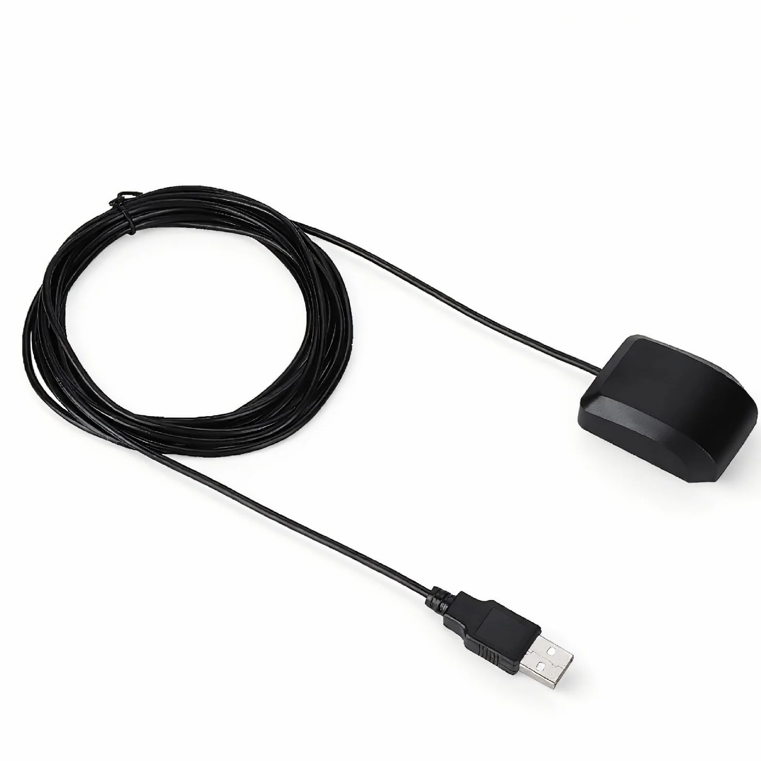 ASHATA 2 w 1 samochodowa antena GPS GLONASS adapter antenowy port USB z 3-metrowym kablem