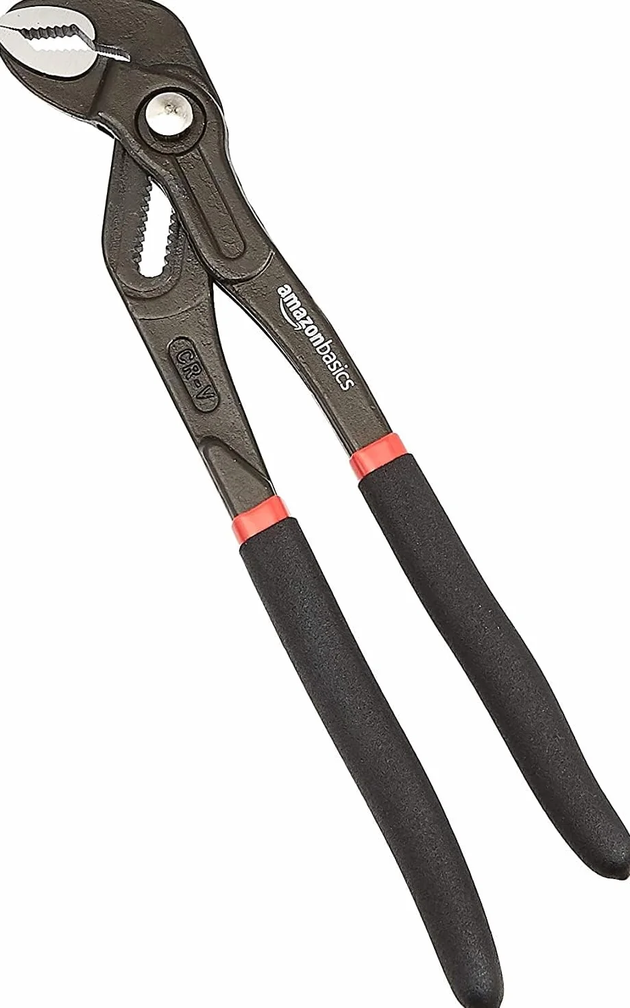 Amazon Basics – szczypce do pomp wodnych z szybkozamykaczem, złącze ślizgowe z rowkami, 30 cm, czarne.