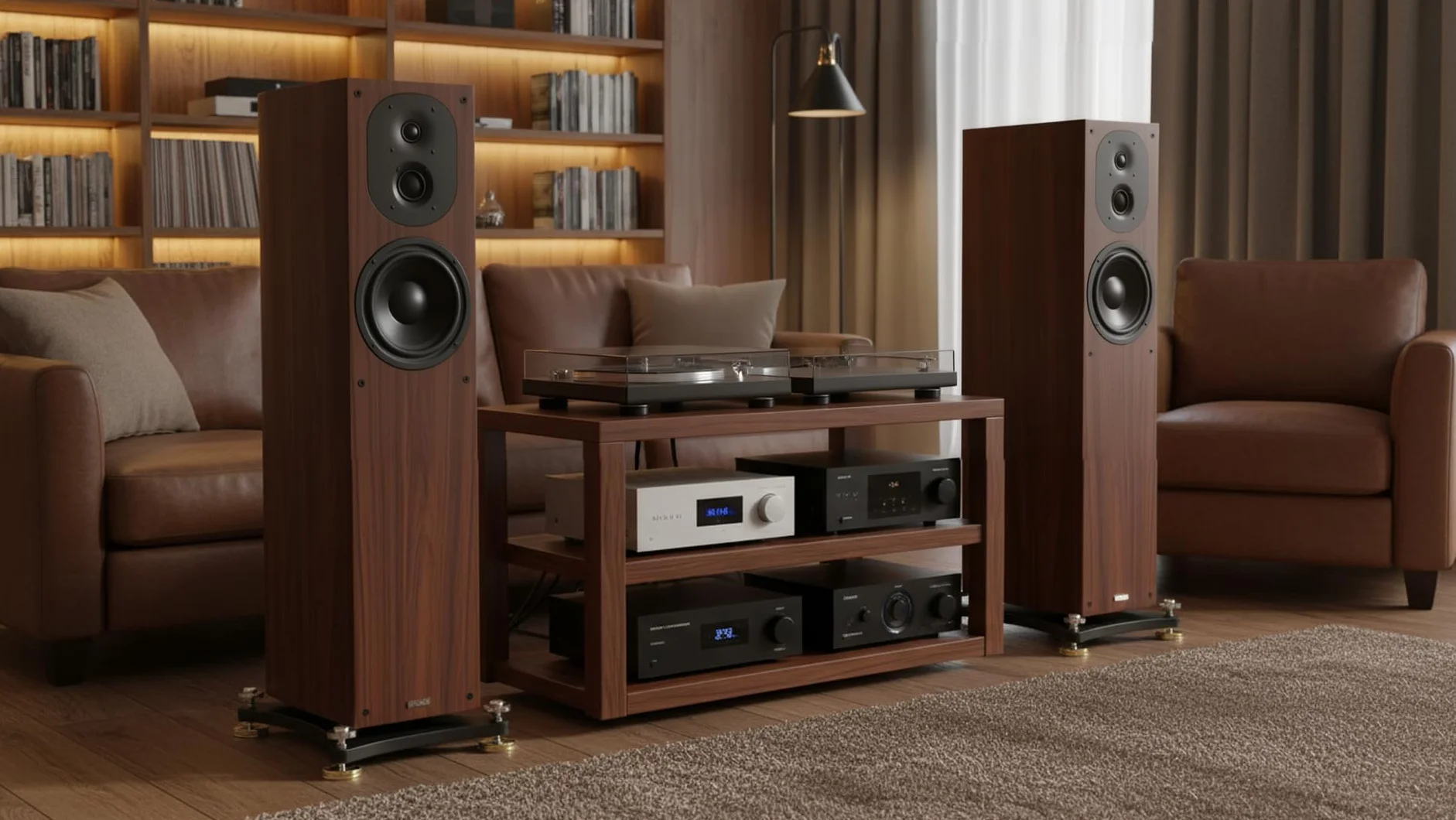 Podkładki tłumiące wibracje głośnika 20 mm mosiądz do stojaka Hi-Fi 8 szt.