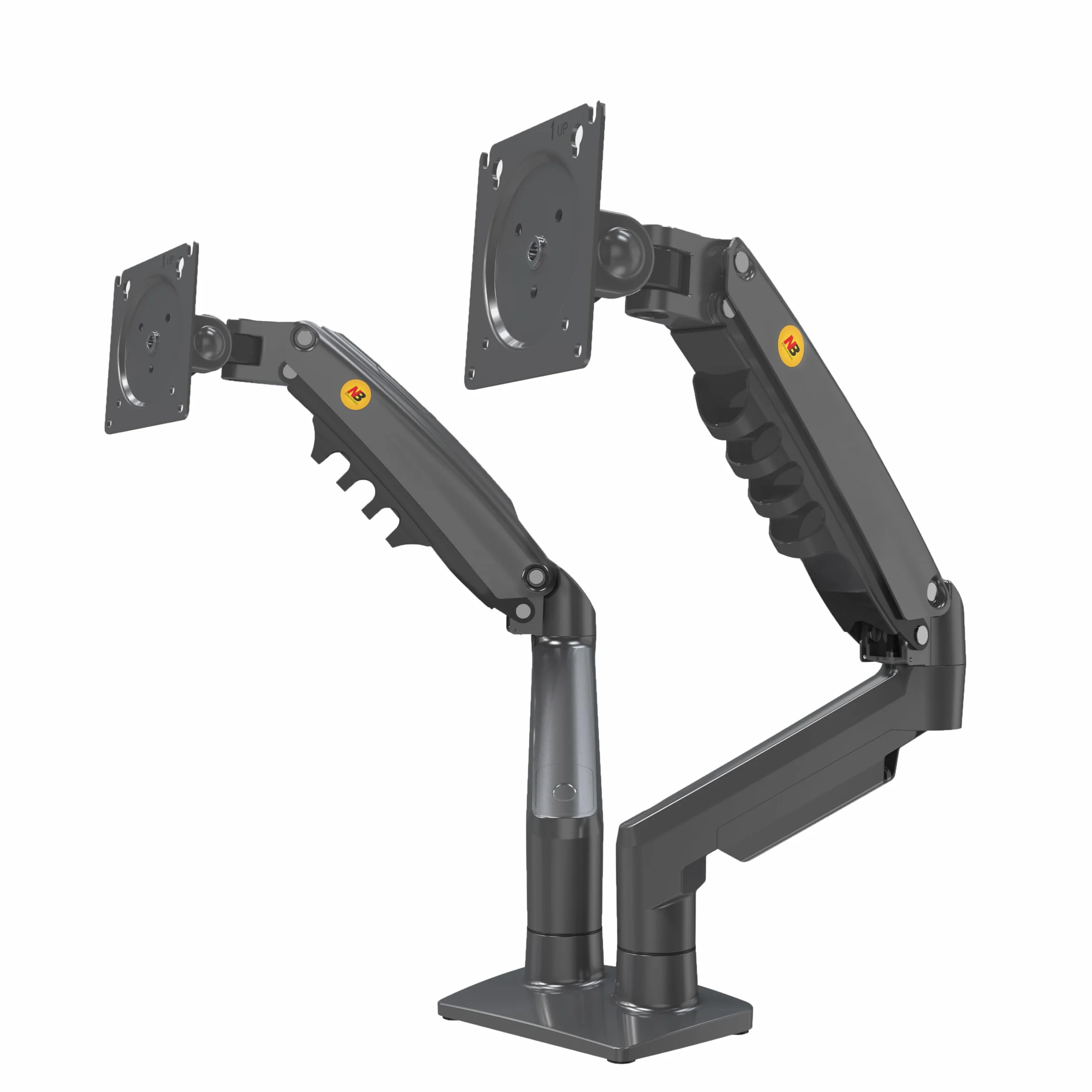 Regulowany Obrotowy Uchwyt na Dwa Monitory LCD LED 17-27 cali 2-9 kg