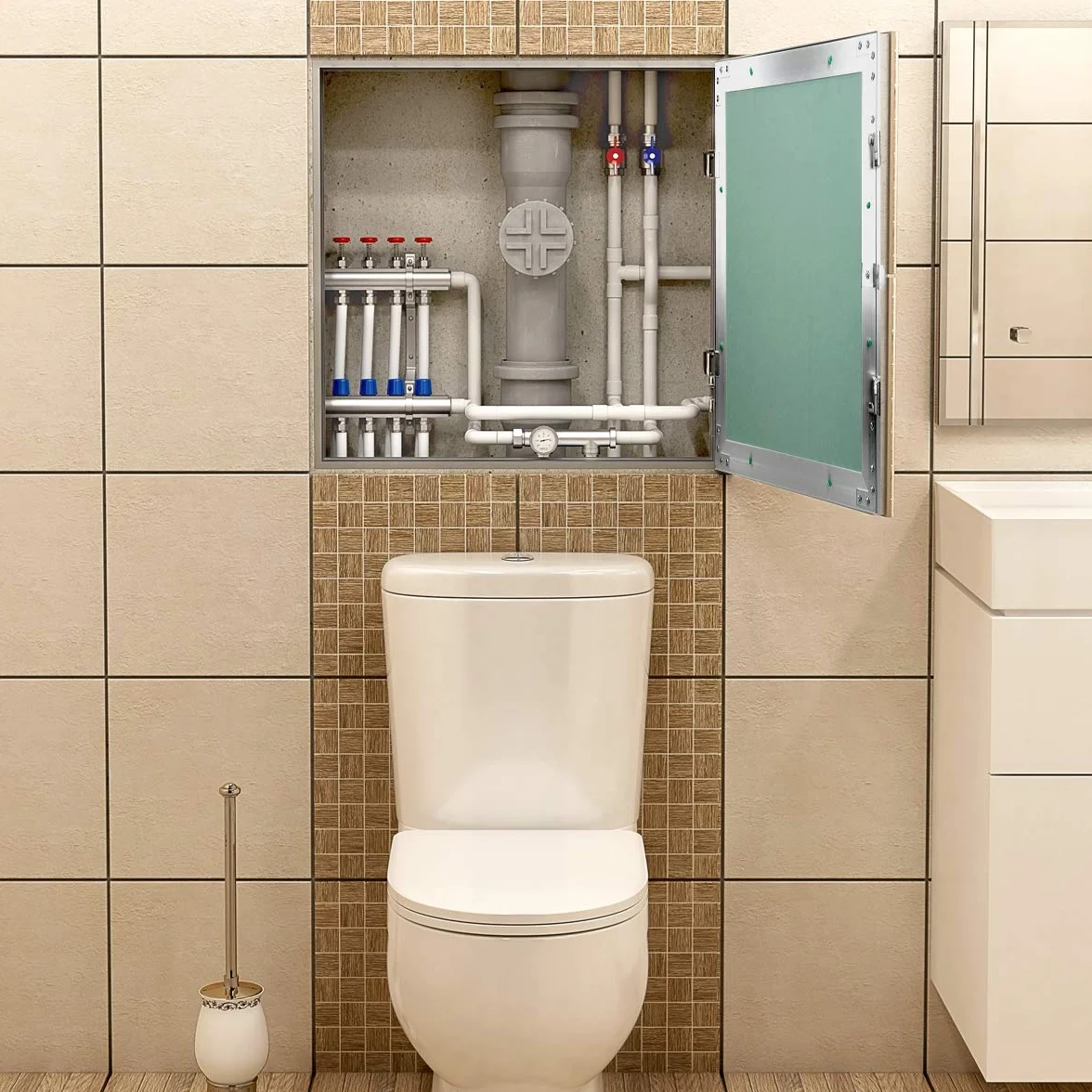 ECD Germany Panel dostepowy Drzwi dostepowe Wklad GK 250x300mm plyta gipsowo-kartonowa 12,5mm rama aluminiowa Dostep Drzwi konserwacyjne Klapa do czyszczenia Otwór konserwacyjny