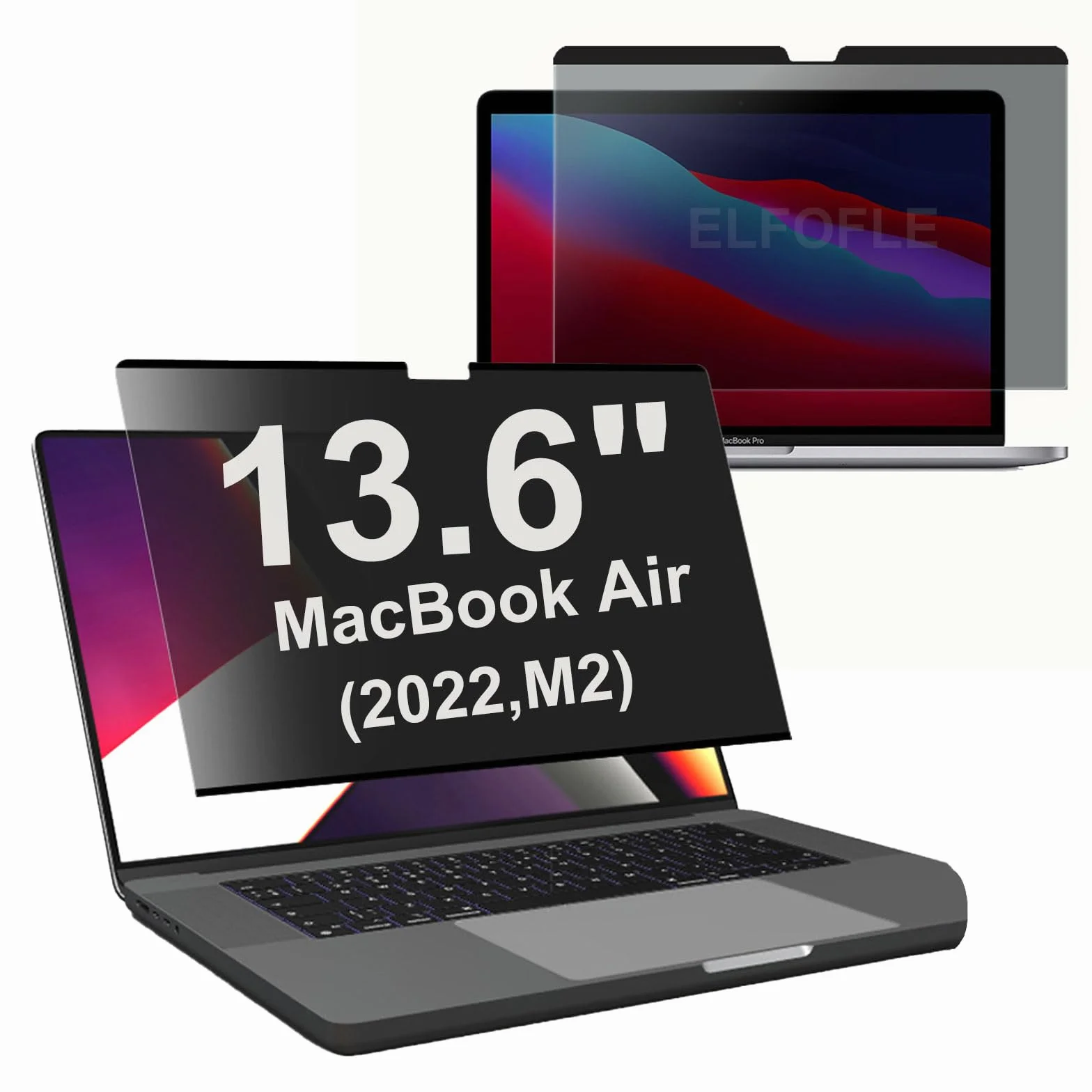 Ekran prywatności do MacBooka Air 34.5 cm (2022 M2) zdejmowana osłona