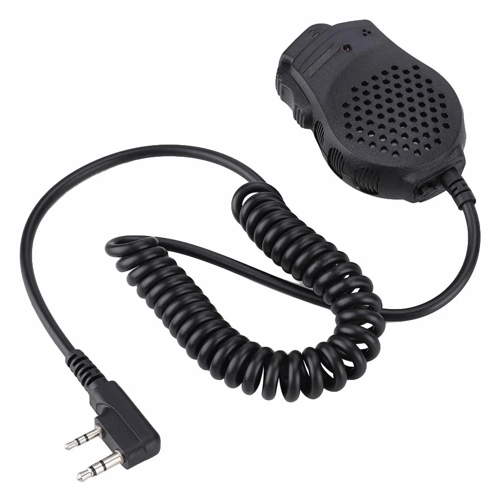 Mikrofon głośnikowy Walkie Talkie, ręczny mikrofon głośnikowy MiNi z podwójnym mikrofonem PTT do serii UV-82 Walkie Talkie, Radio