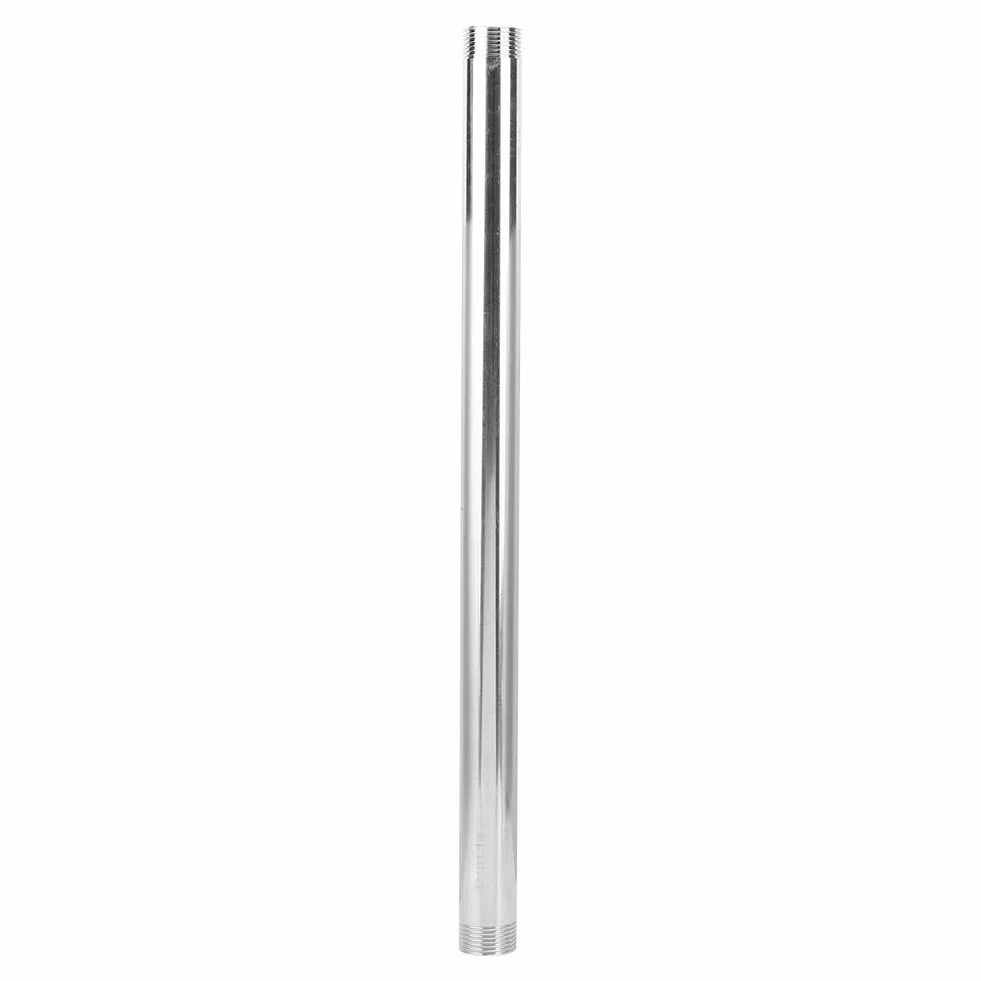 Wakects Rura Gwintowana ze Stali Nierdzewnej, Adapter Złączki z Gwintem Zewnętrznym 50 Cm G1 2 G3 4 G1, Odporne na korozję Szczelne Uszczelnienie Łatwy montaż, do Przedłużenia Rury Gazowej i Wodnej