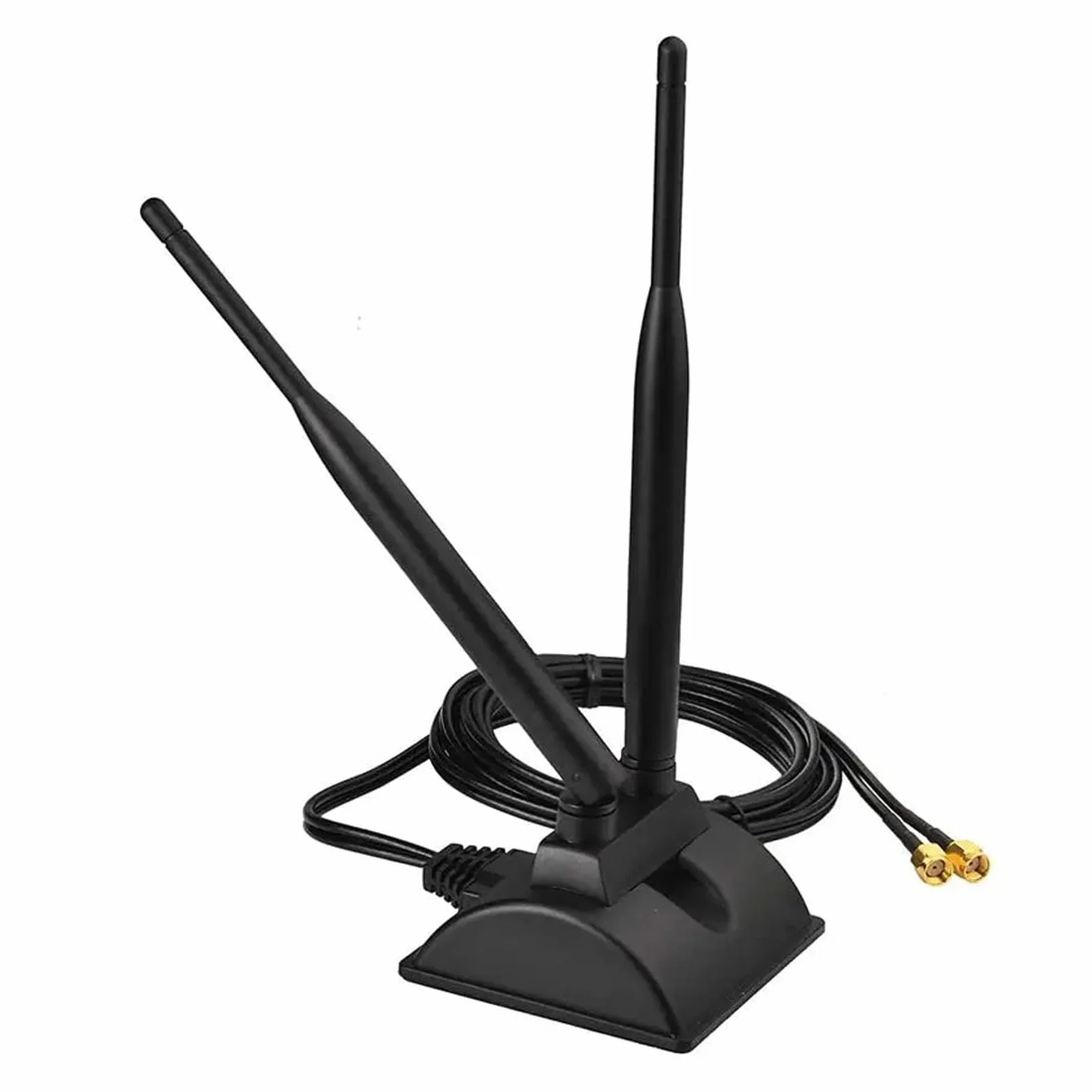 GERUI Tianxian-01 dwuzakresowa antena Wi-Fi 8 dBi 2,4 GHz 5,8 GHz SMA Bluetooth 6DB wielokierunkowa High Gain z podstawą magnetyczną