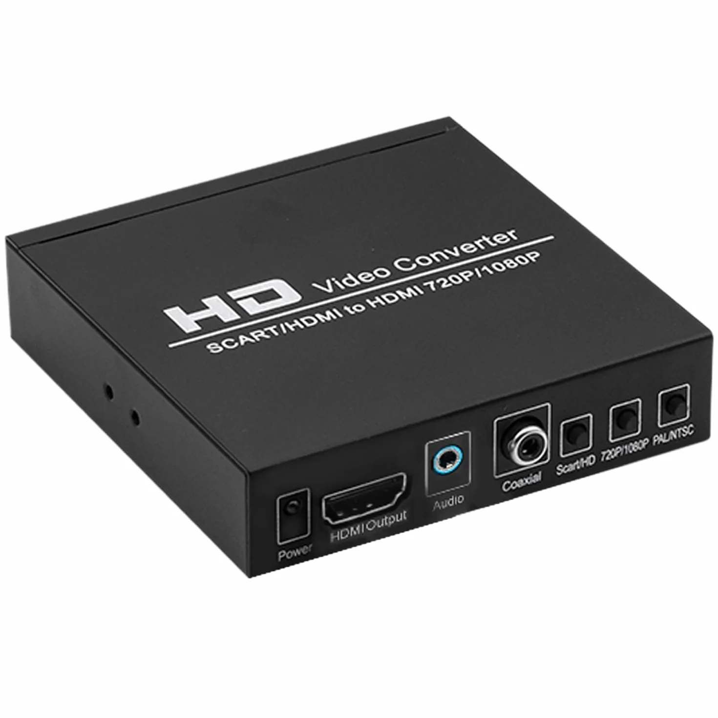Mcbazel Konwerter SCART+HDMI na HDMI 480I/576I na 720P/1080P Kompatybilny z DVD, Dekoderem, PS2, PS3, Wii