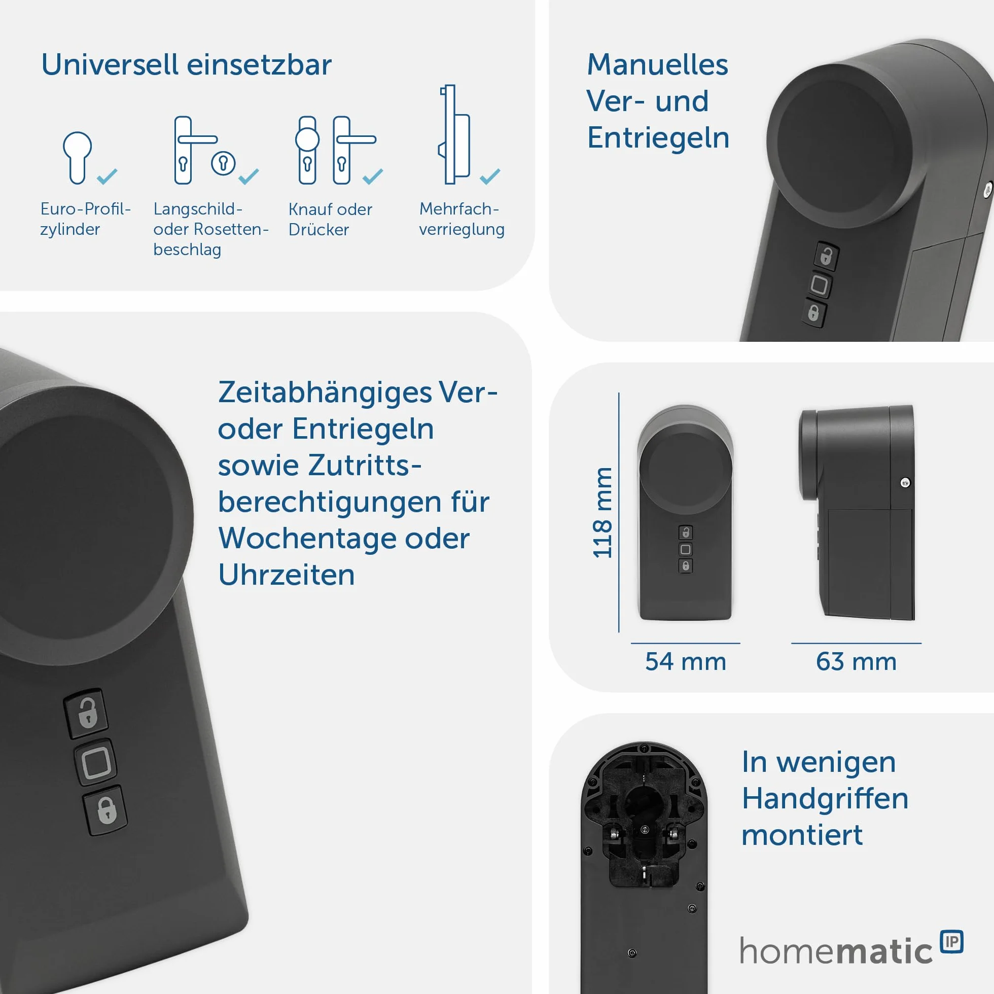 Smart Home Türschlossantrieb (HmIP-DLD-A) (anthrazit)