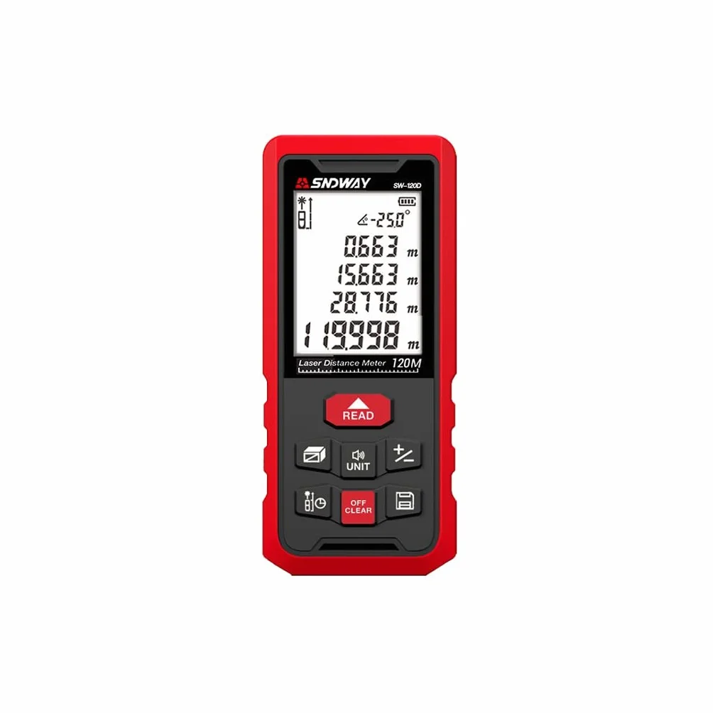 Outdoor Green Laser Rangefinder Podczerwień Ograniczający ręczny odległość instrument pomiarowy elektroniczny linijka na zewnątrz (Color : Red, Size : 70 meters)