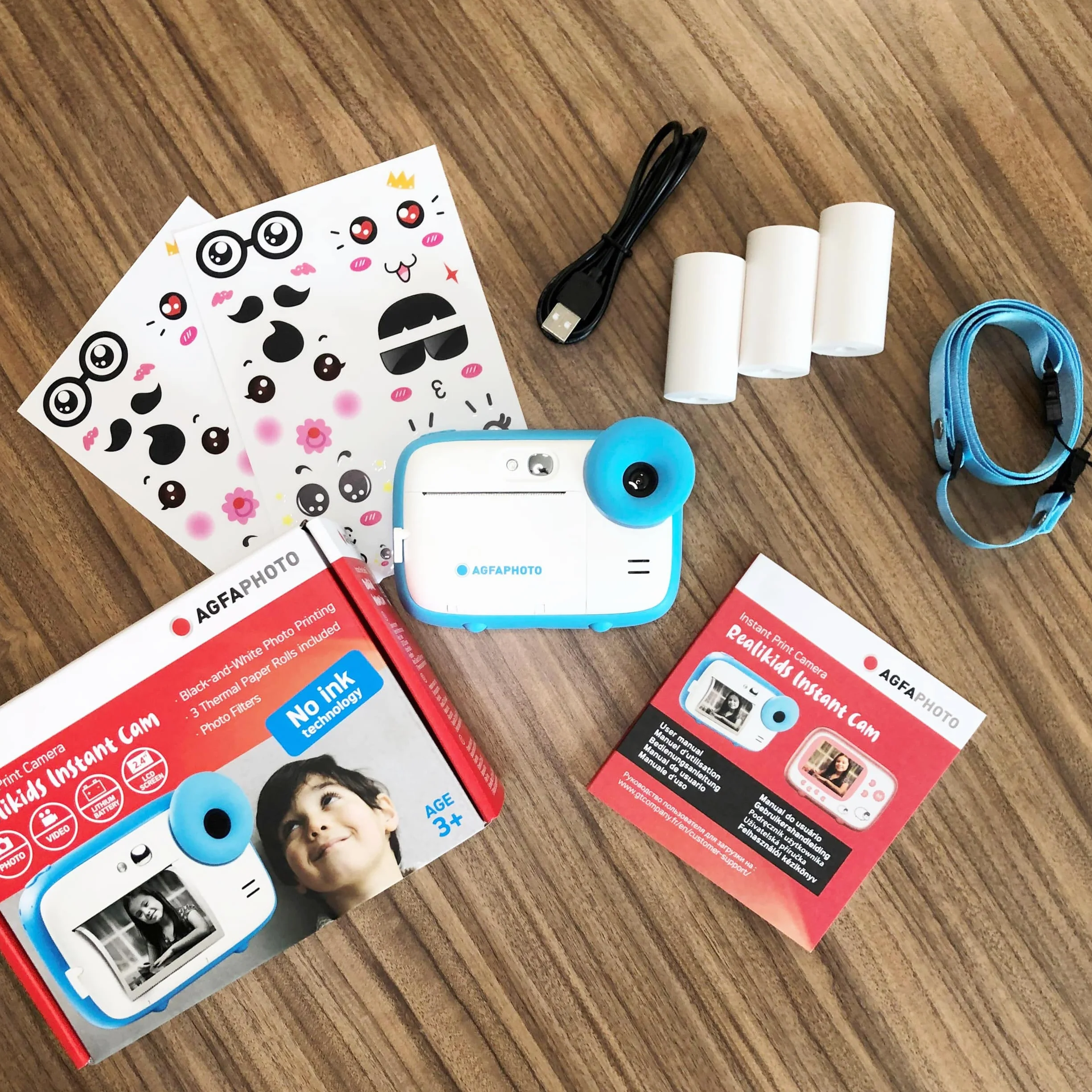 AgfaPhoto Realikids Instant Cam Blue