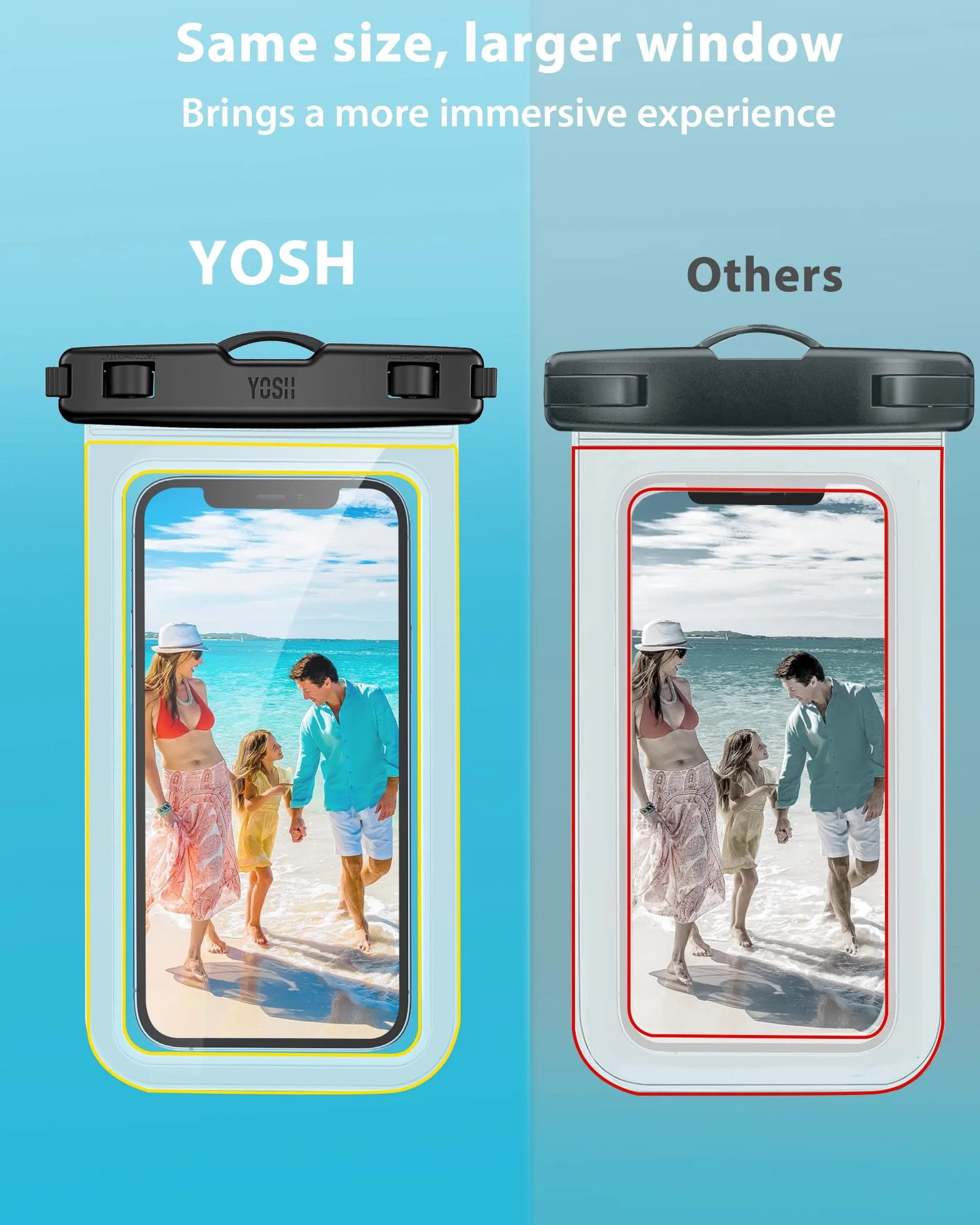 YOSH Wodoodporne etui na smartfon IPX8 iPhone 15 14 13 12 11 Pro Max XS XR X SE Samsung S24 S23 S22 A14 A23 A33 Xiaomi 6,8 cala
