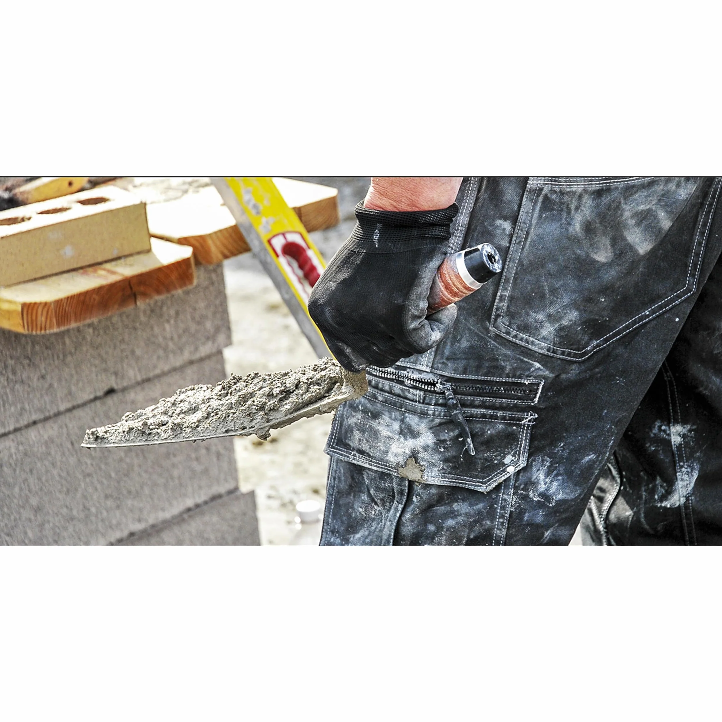 Marshalltown 34L11 Kielnia do cegły 28 cm - Skórzany uchwyt, brązowa