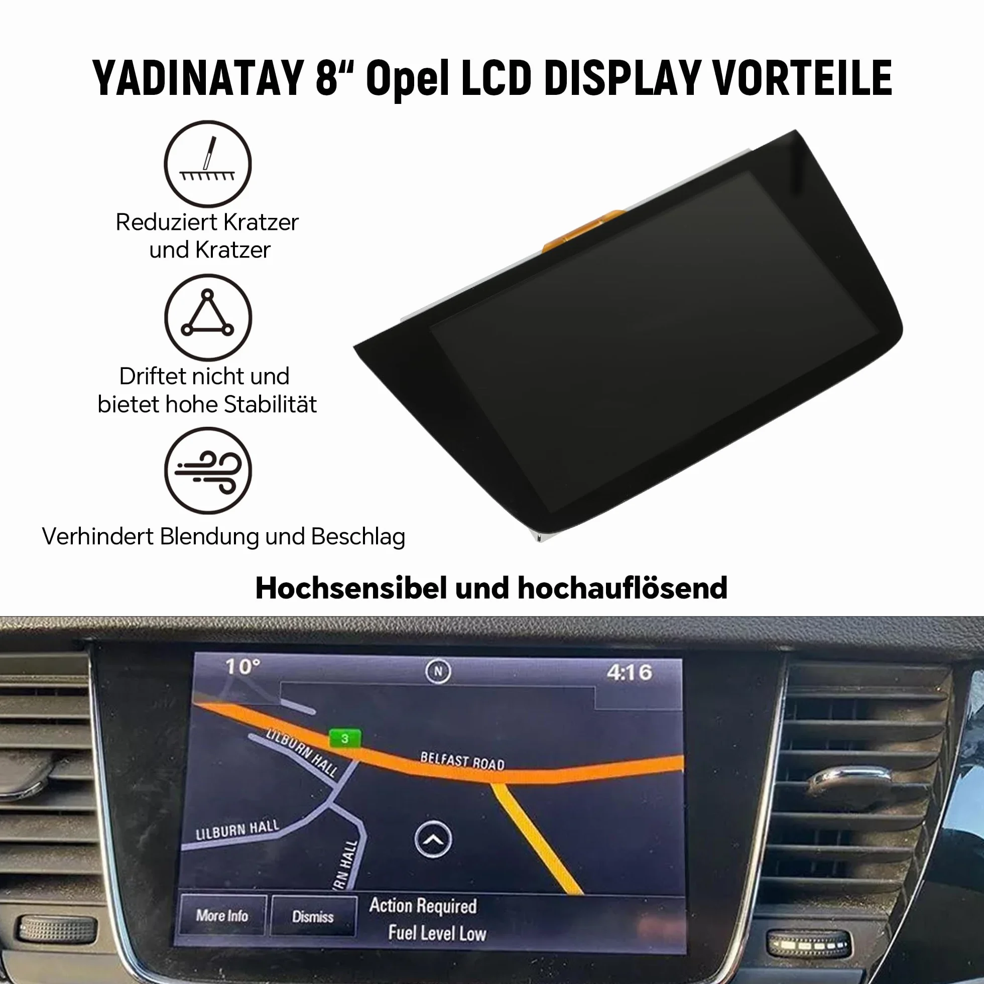 Wyświetlacz LCD ekran dotykowy do Opel Astra Vauxhall Navi 900 GPS nawigacja LQ080Y5DZ06 LQ080Y5DZ10