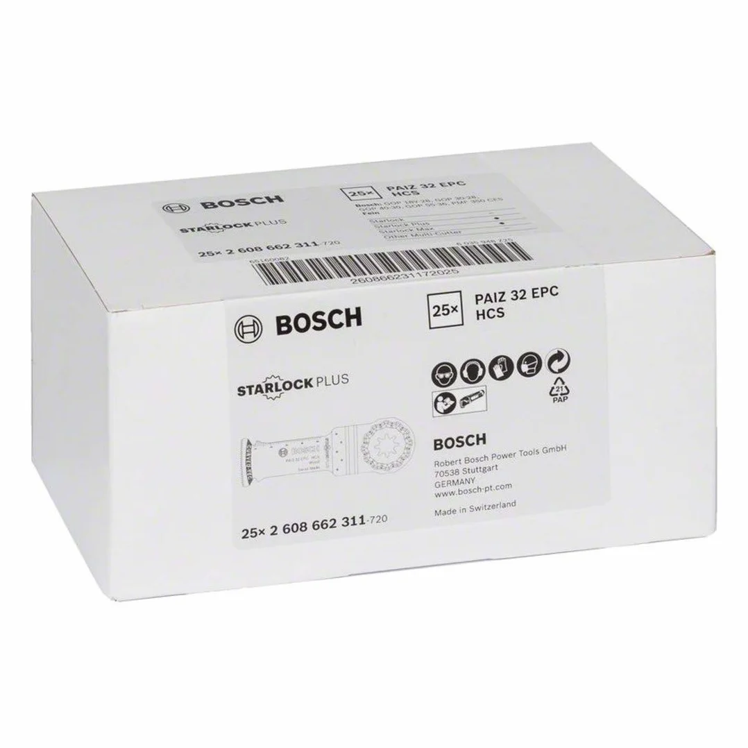Bosch Accessories brzeszczot do piły zanurzeniowej PAIZ 32 EPC (drewno, akcesoria do narzędzi wielofunkcyjnych StarlockPlus i StarlockMax)