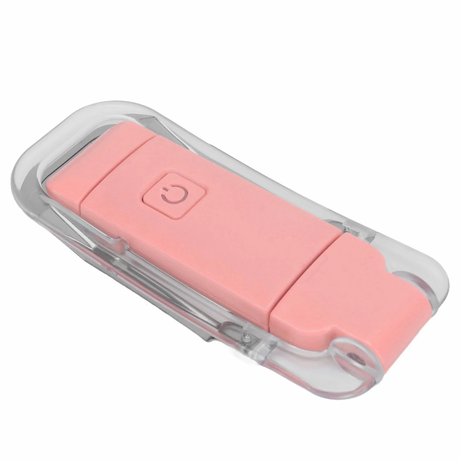 Lampka do czytania na łóżko LED zakładka lampka USB ładowalna 3 jasność ciepła biel przenośna klips lampa do czytania w nocy różowa