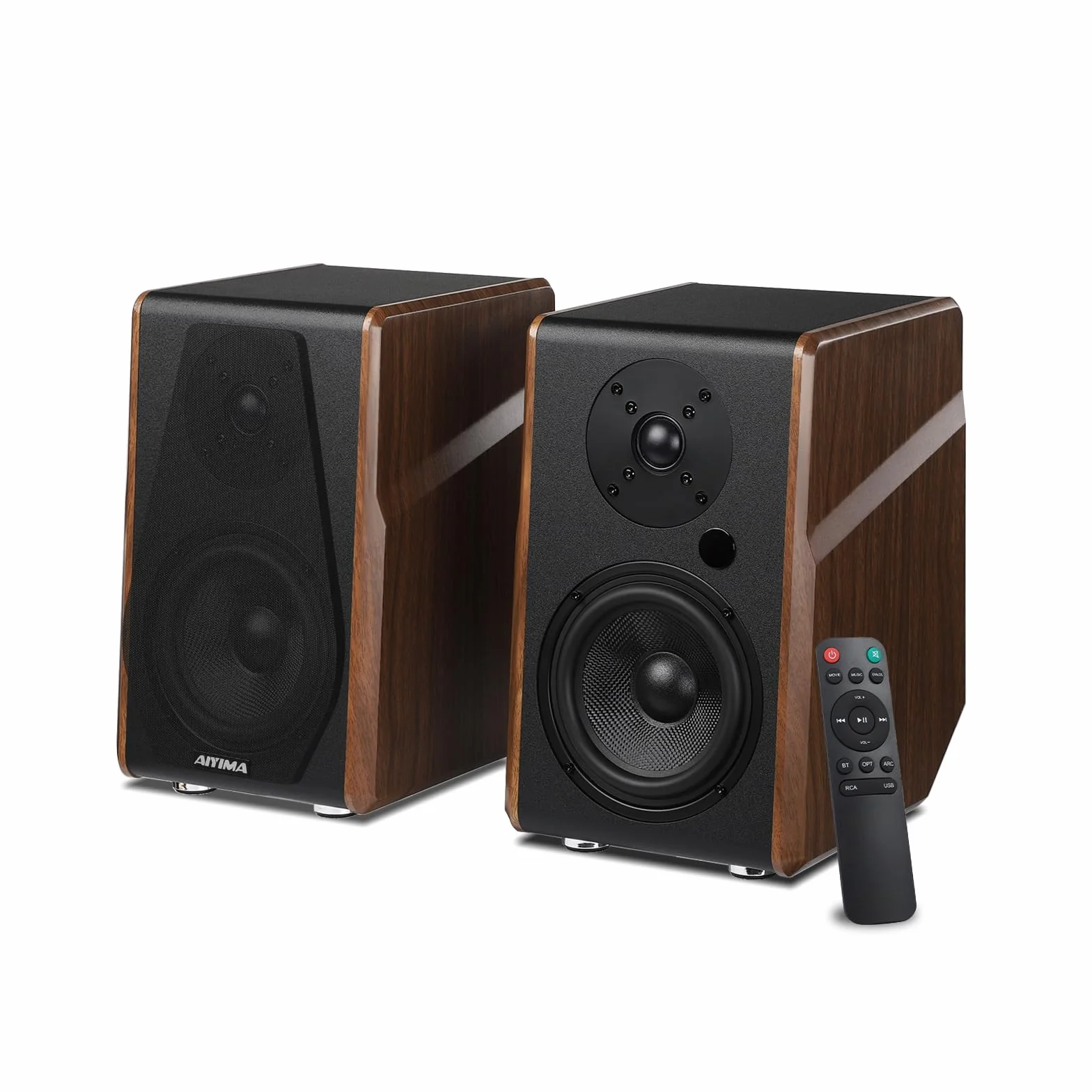 AIYIMA S700 2.0 aktywne głośniki regałowe 100 W monitor studyjny 5,25" Bluetooth 5.0 HDMI ARC HiFi