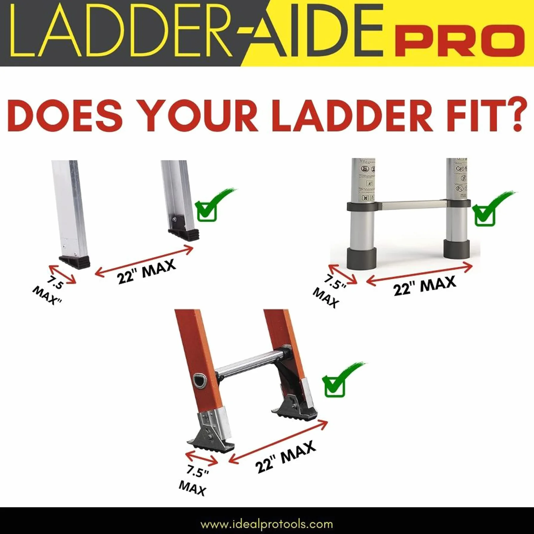 Ideal LAP1 Ladder_Aide Pro, srebrny