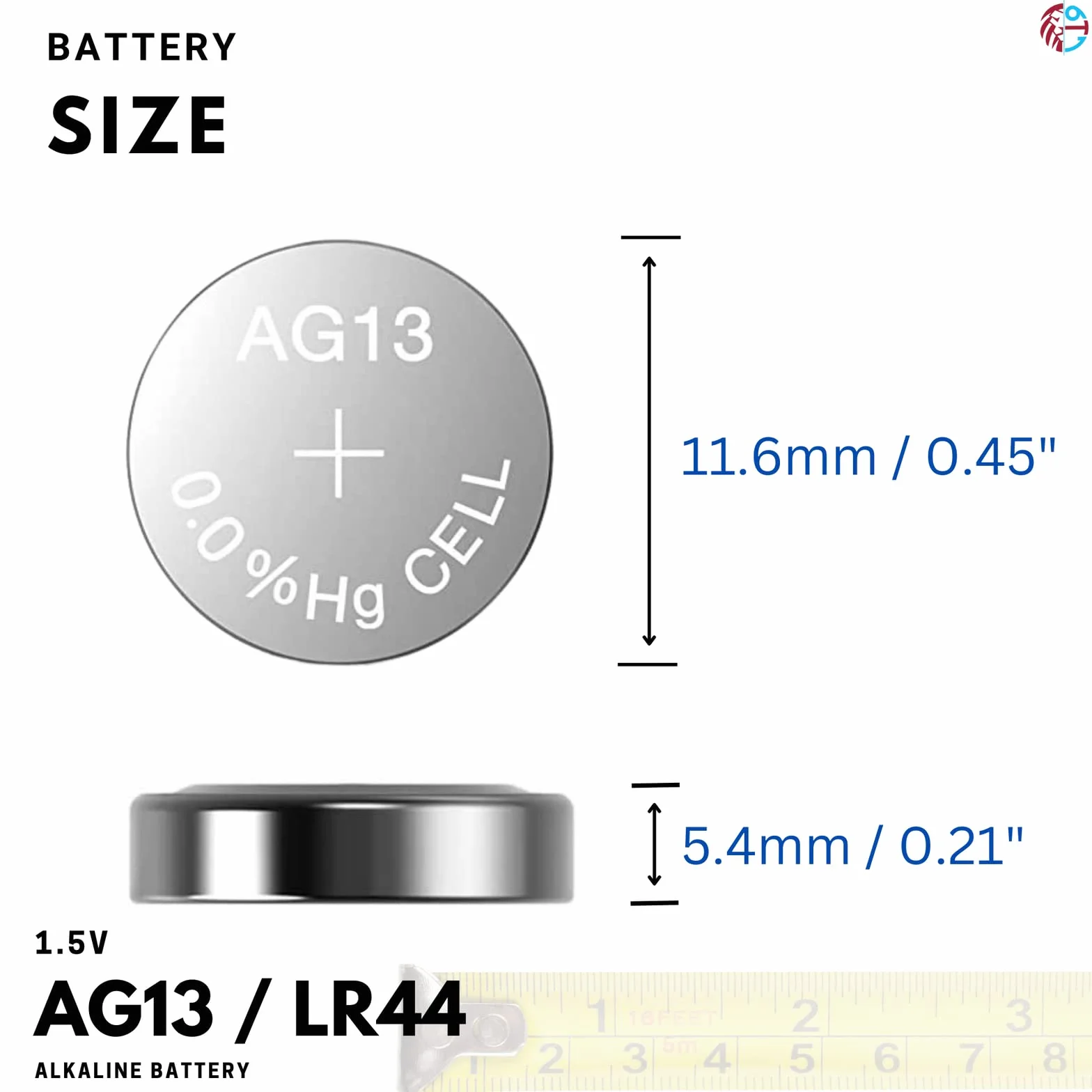 PoundMax AG13 LR44 1,5 V alkaliczna bateria guzikowa