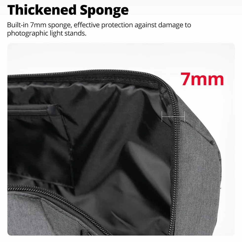 AMBITFUL Widened Version Tripod Carrying Case Bag 120CM / 47.2inch for Light Stands,Boom Stand,Umbrella and Tripod Photography Accessories(120cm/47.2in) x (Φ22cm/8.66in)