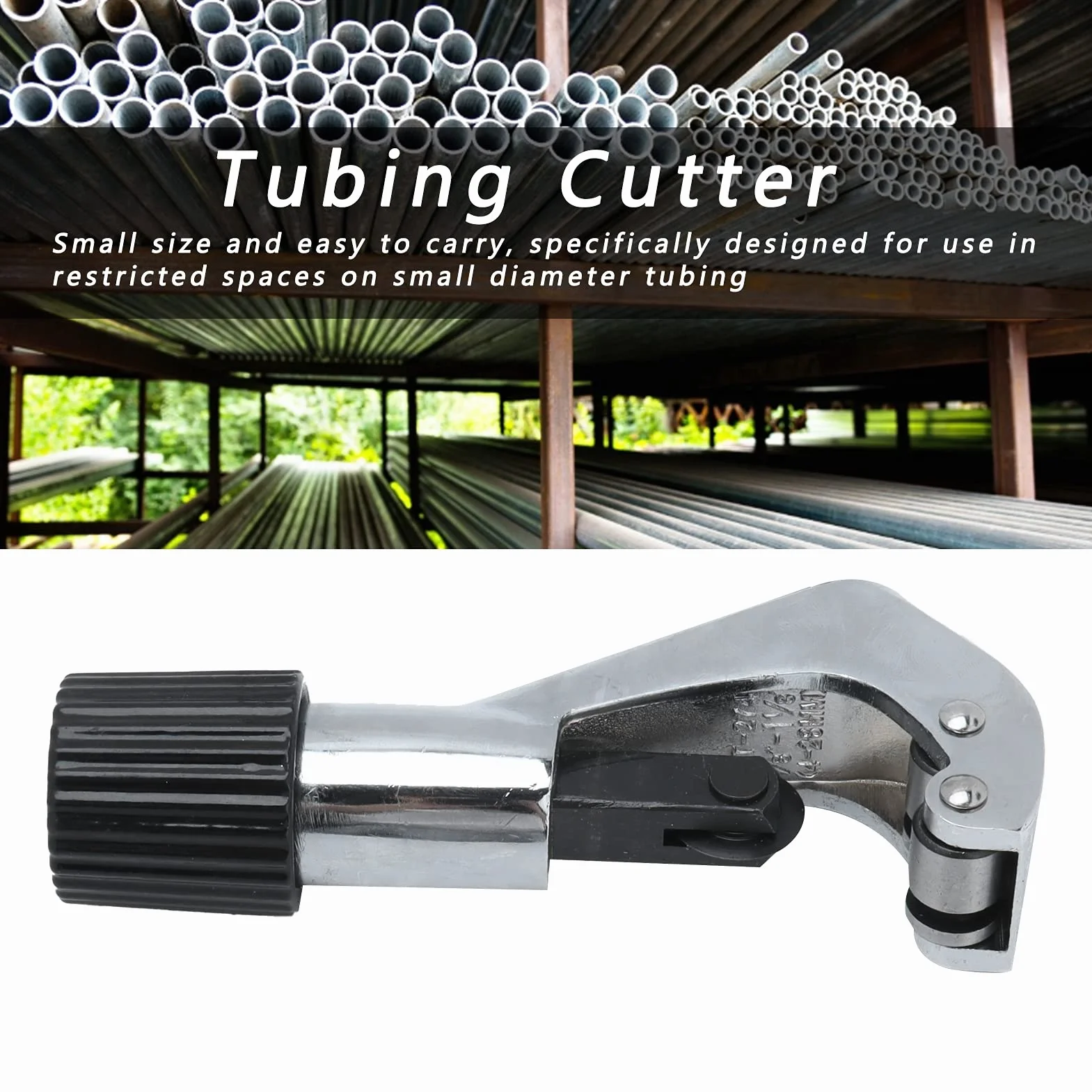 Obcinak do rur ze stopu aluminium 1/8-1 - 1/8 cala | Obcinak do rur 4-28 mm do rur metalowych/ze stali nierdzewnej/miedzi | Mini obcinak do rur z ergonomicznym uchwytem do
