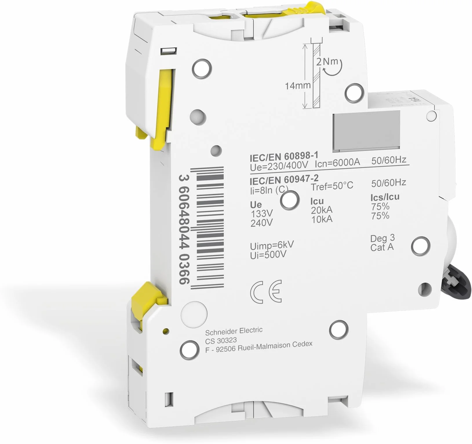 Schneider Electric A9F04116 Wyłącznik, Biały