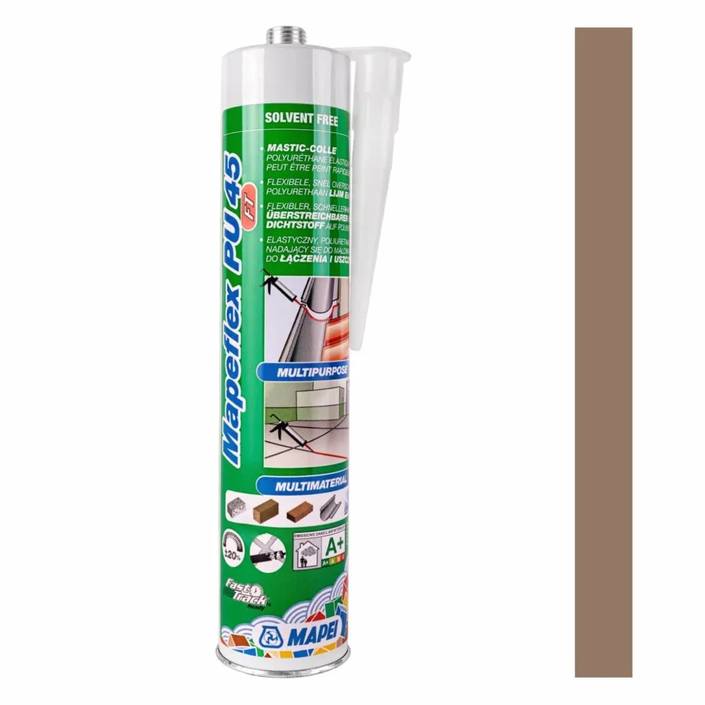 Szybkotwardniejący uszczelniacz poliuretanowy MAPEI MAPEFLEX PU45 FT 300ml (Brązowy)