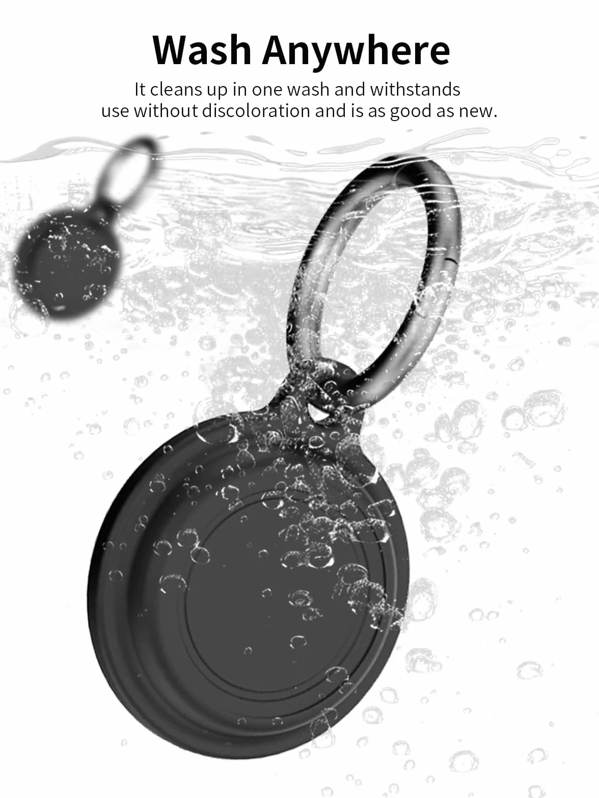 Etui ochronne Motorola Smart Tag 2024 silikonowe wodoodporne czarne 2 sztuki