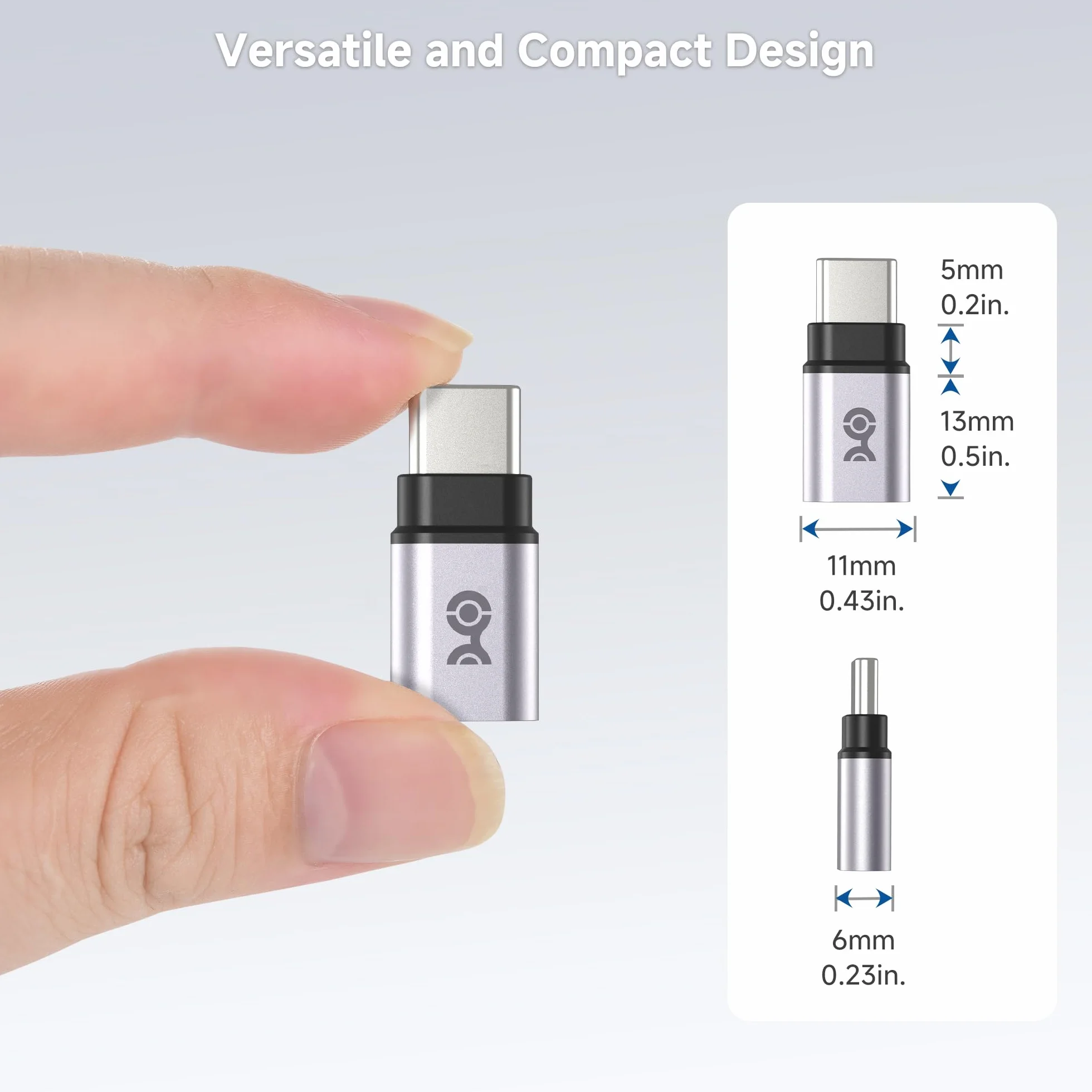 Cable Matters 2-pak adapter przedłużający USB C 40 Gb/s 240 W żeński na męski