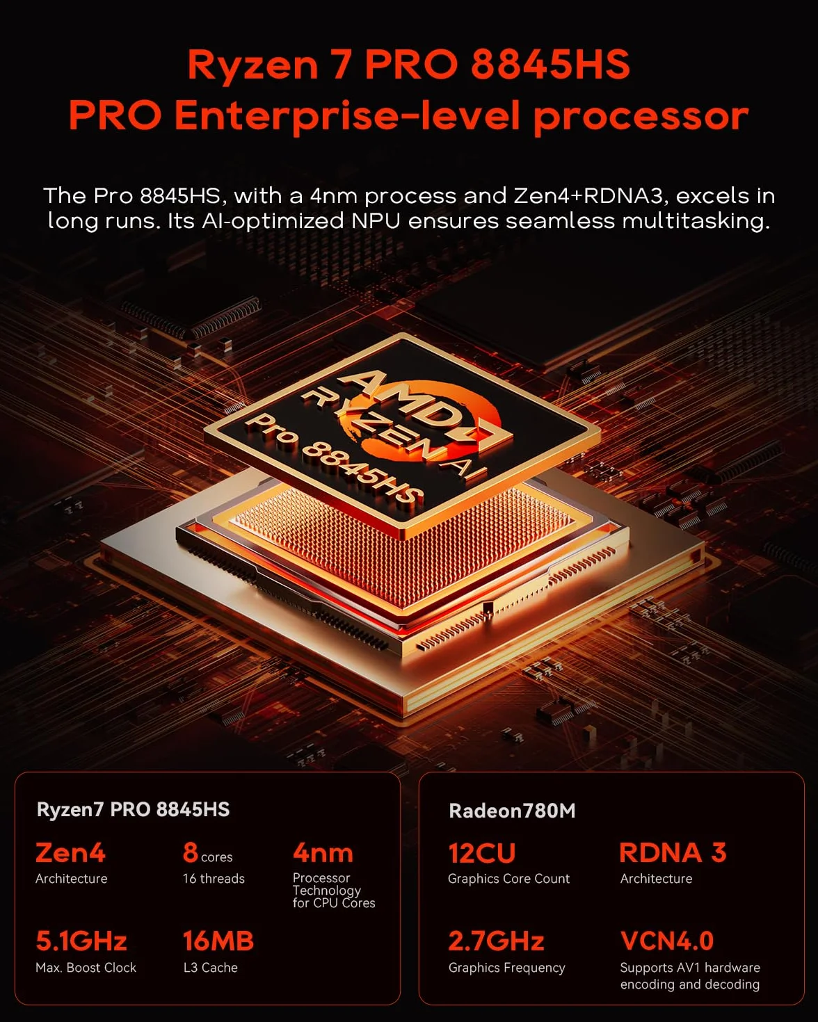 AOOSTAR WTR MAX 11 Bay Desktop NAS mini PC, NAS Server Ryzen 7 PRO 8845HS bez pamięci RAM bez SSD, 6 * 2,5"/3,5" SATA HDD, 4*sloty M.2 NVMe, 2x10GbE, 2x2,5GbE, OCuLink, HDMI 4K, NAS pamięć sieciowa
