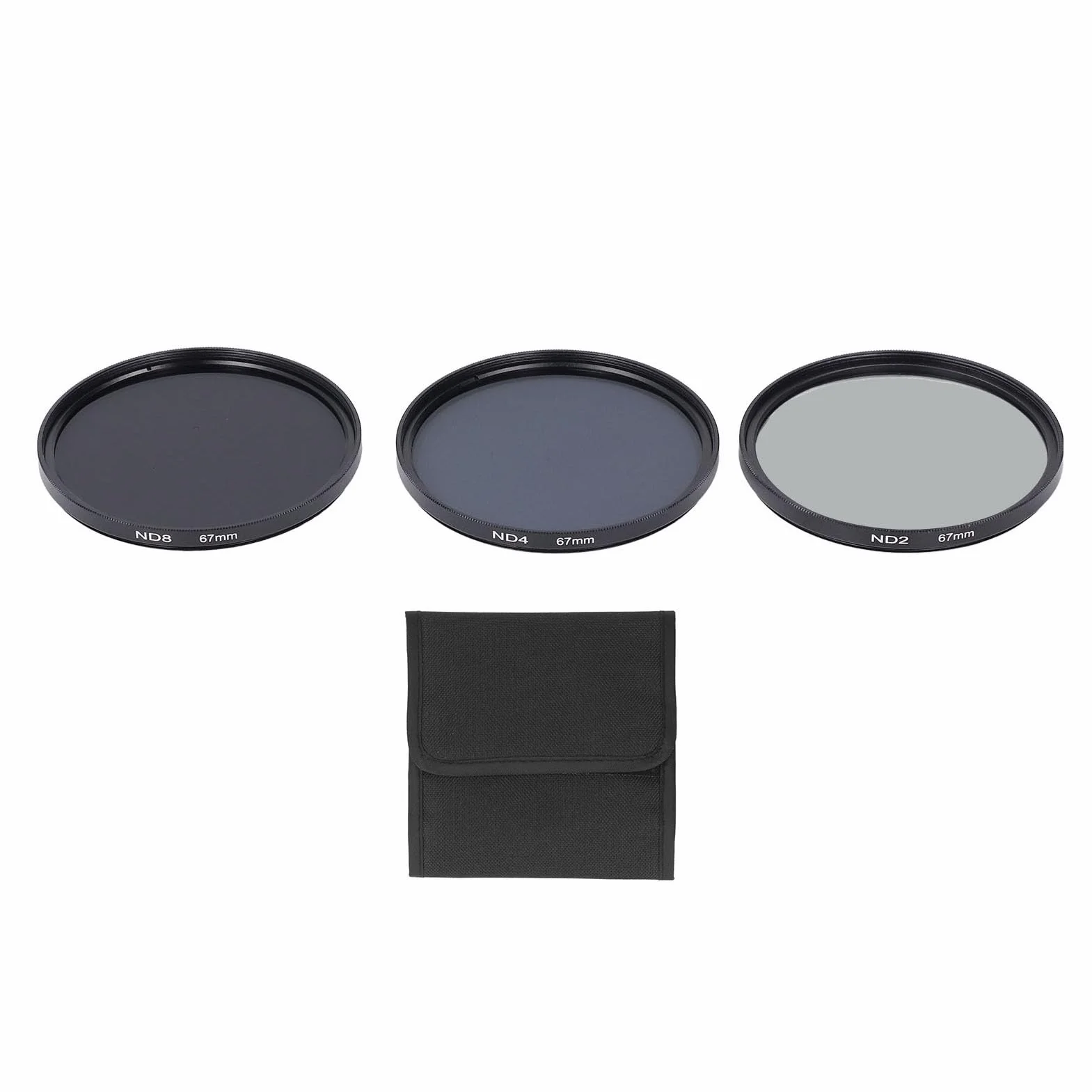 Zestaw Filtrów ND ND2 ND4 ND8, Wielowarstwowa Powłoka HD, Szkło Optyczne, do Obiektywu Aparatu