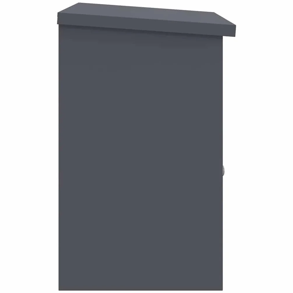vidaXL Skrzynka na przesyłki Z blokadą Antracyt 47,5 x 38 x 59 cm Stal