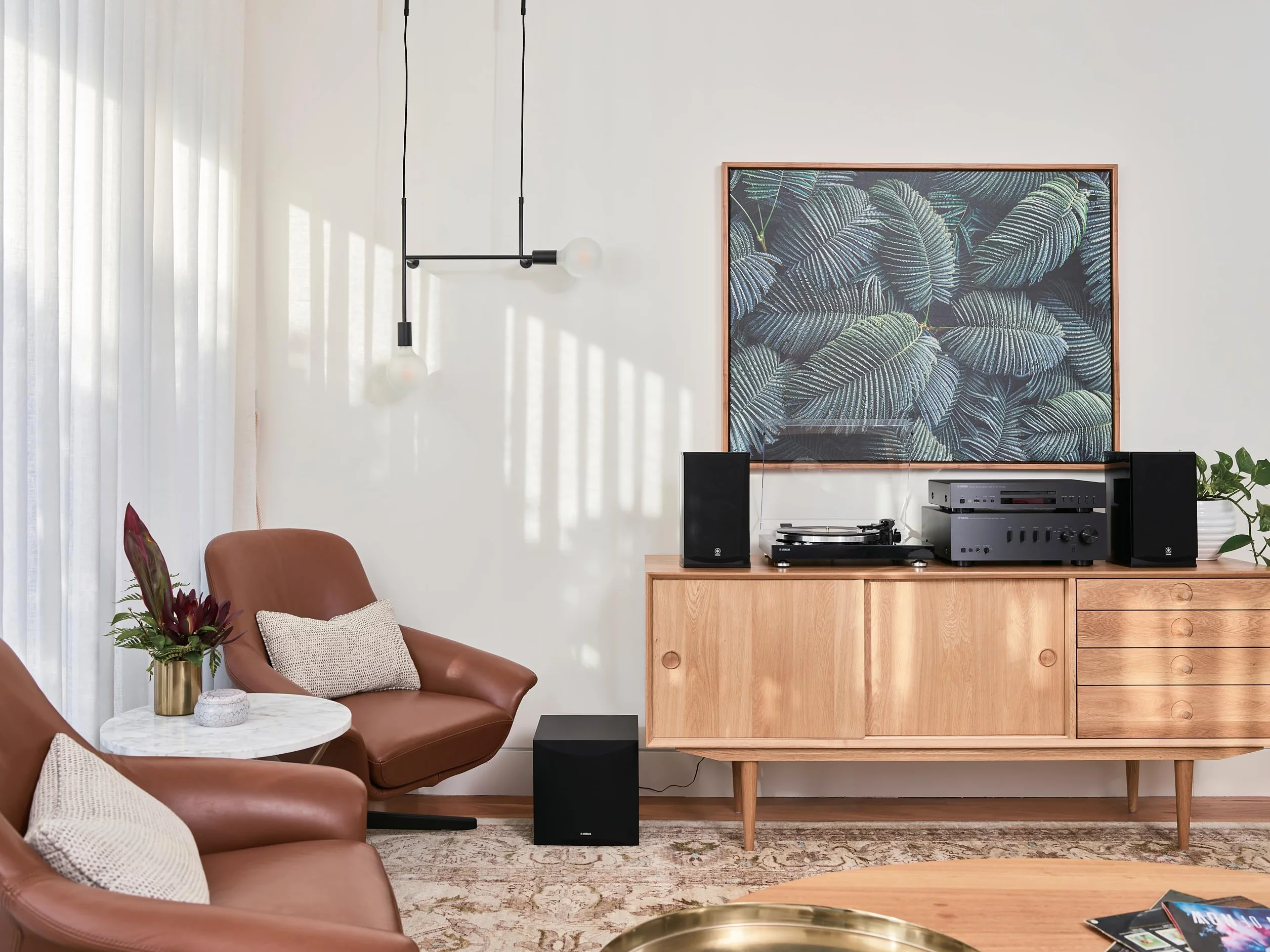 Yamaha TT-S303 gramofon taśmowy wbudowany przedwzmacniacz wyjście Phono Linea czarny