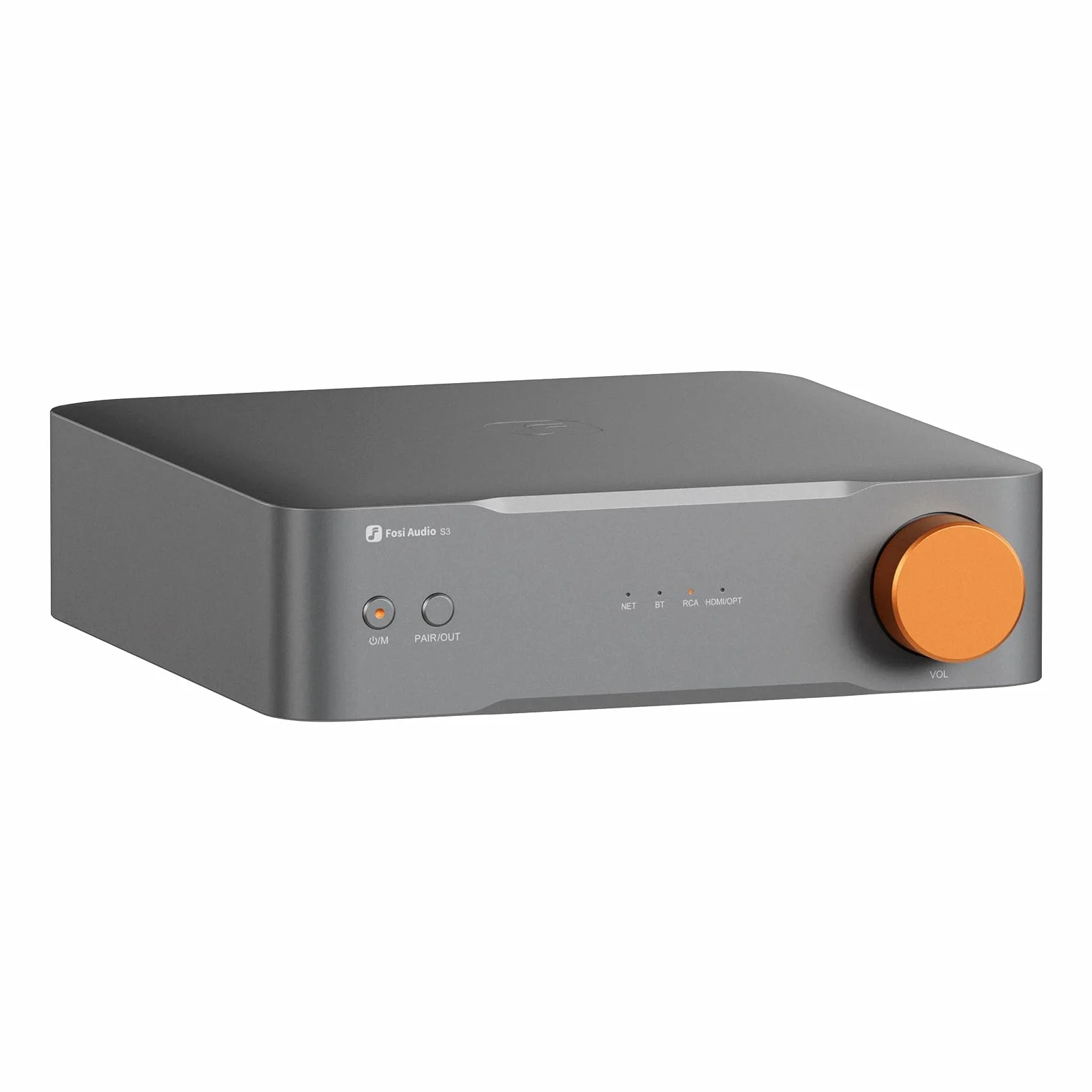 Fosi Audio S3 HiFi Music Streamer DAC Preamp, DAC Wi-Fi 6 Bluetooth 5.3, Transporter Cyfrowy Z Wyjściem XLR Zbalansowanym/Optycznym/Sub/HDMI eARC, AirPlay 2 Spotify Connect Tidal, Korektor 5-Pasmowy