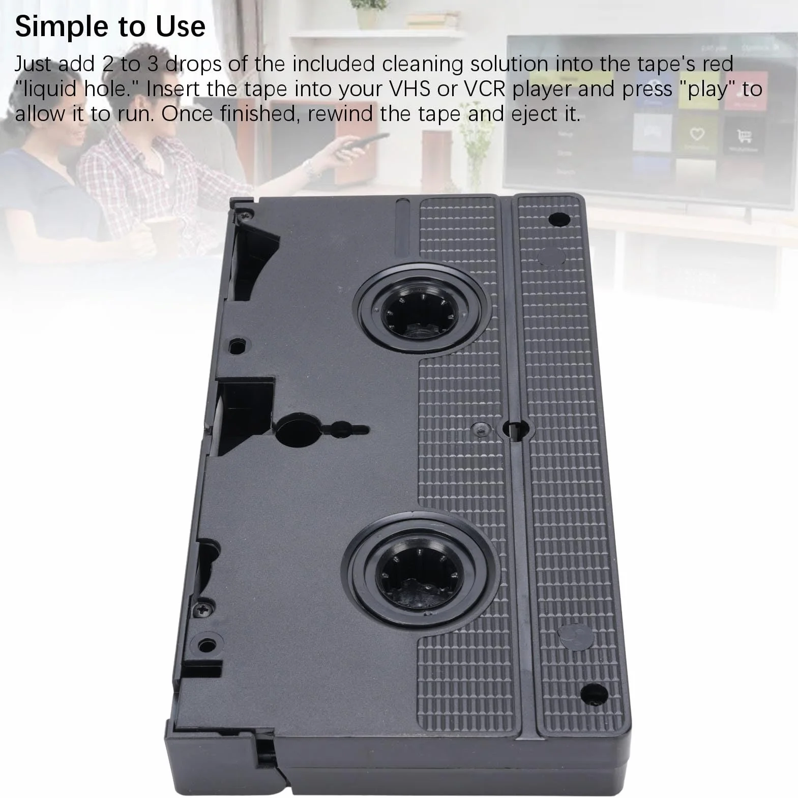 XUMIUZIY Maszynka do Czyszczenia Głowic VCR VHS Mokre Technologie Wielokrotnego Użytku